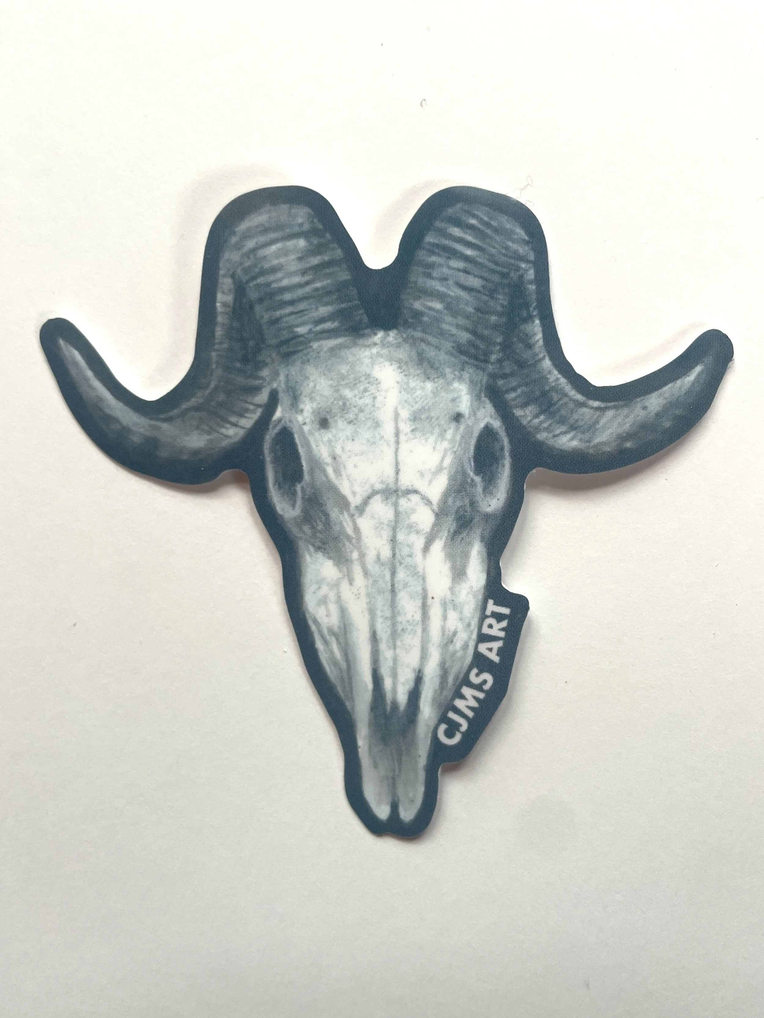 Ram Skull Sticker (3")