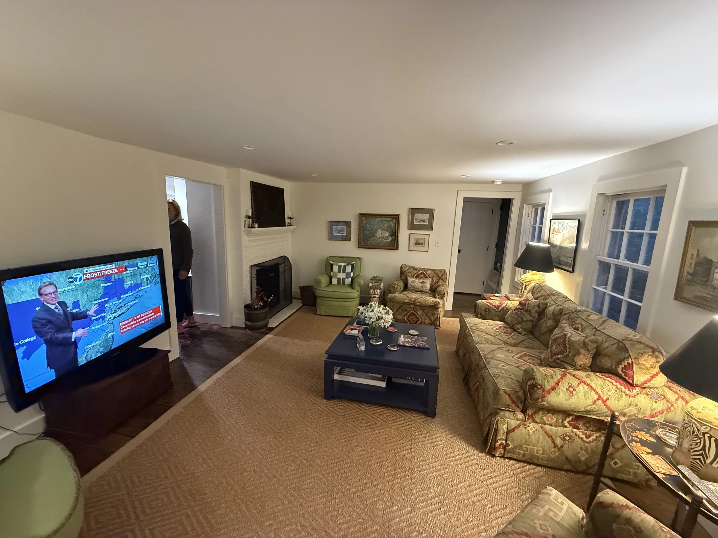 Historical Home Renovated Living Room