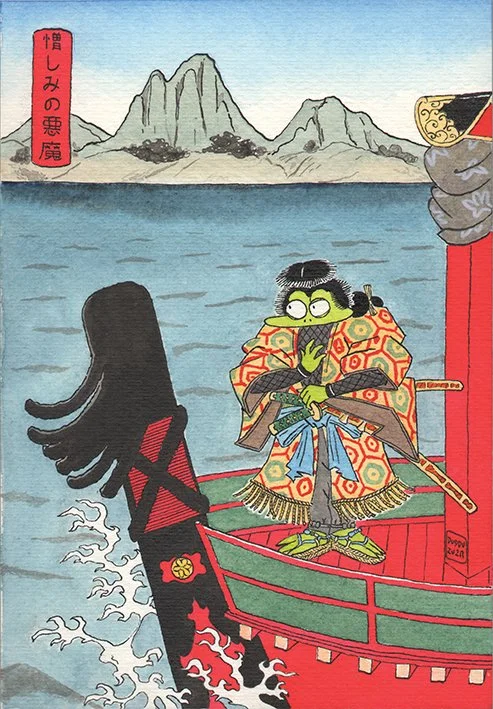 Samurai on a Boat