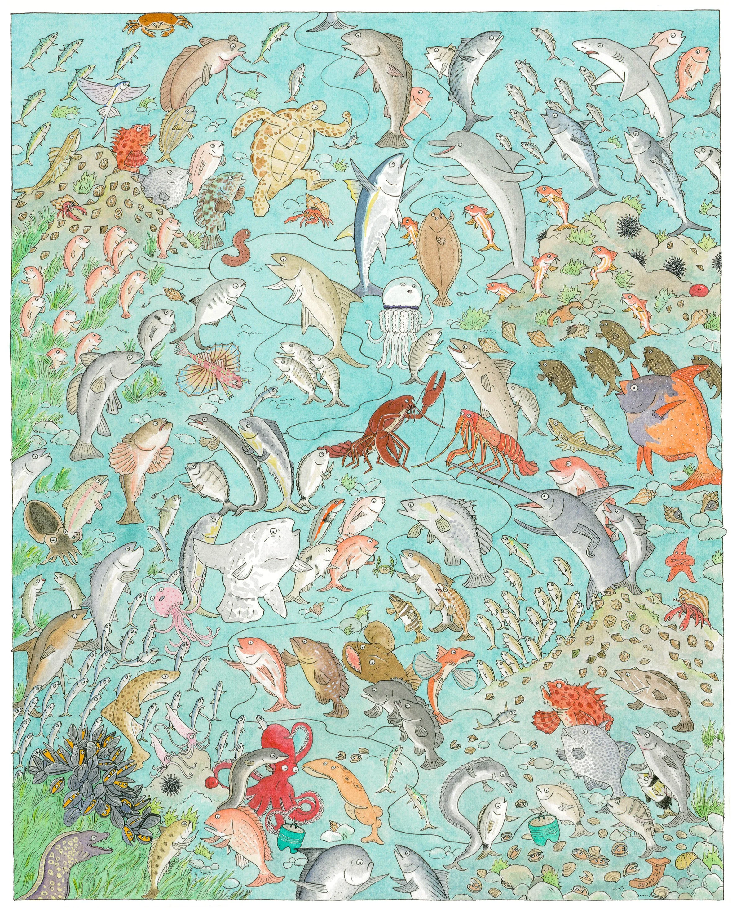 fish handmade illustration
