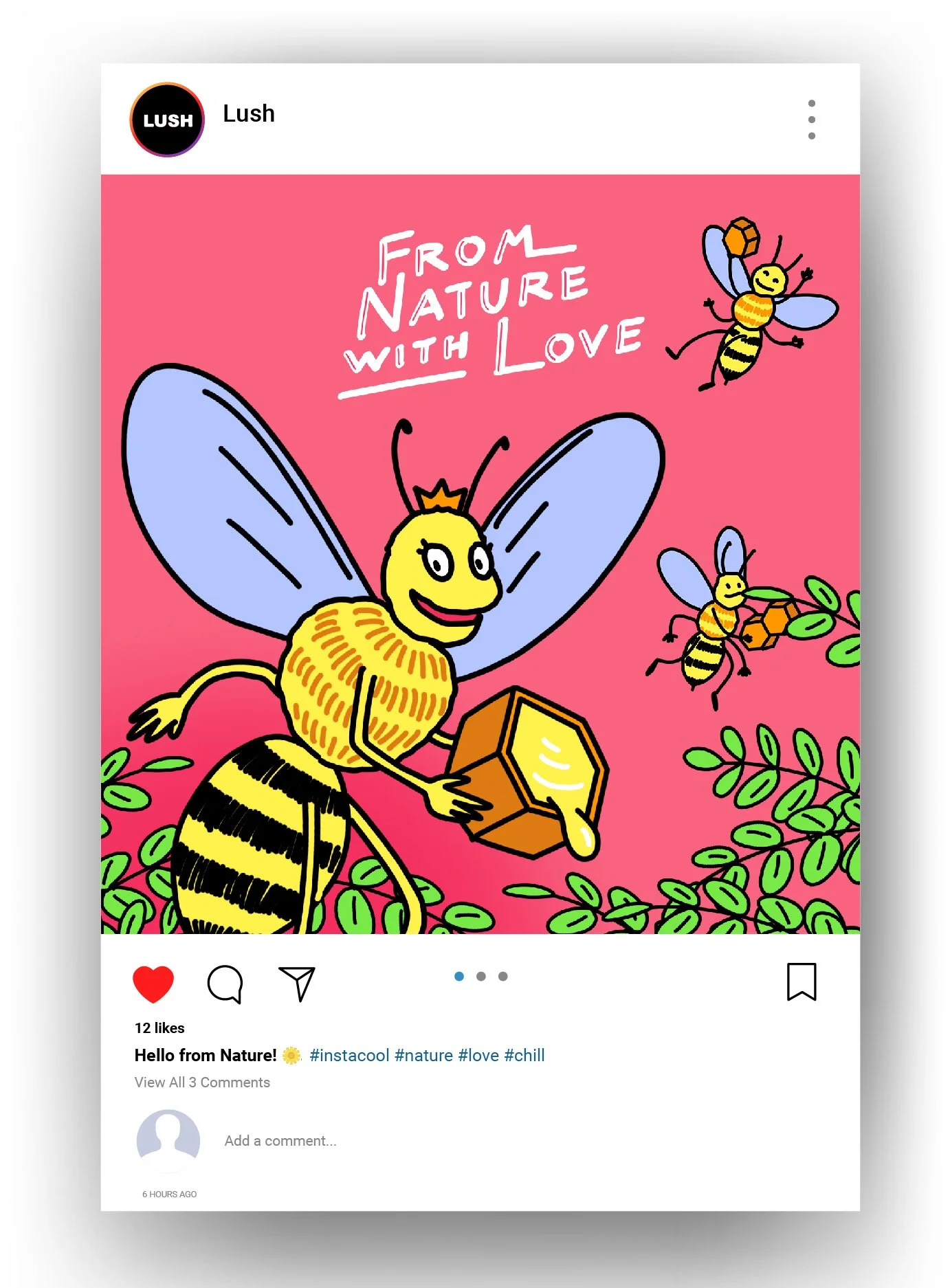 Bee Instagram post Mock-up