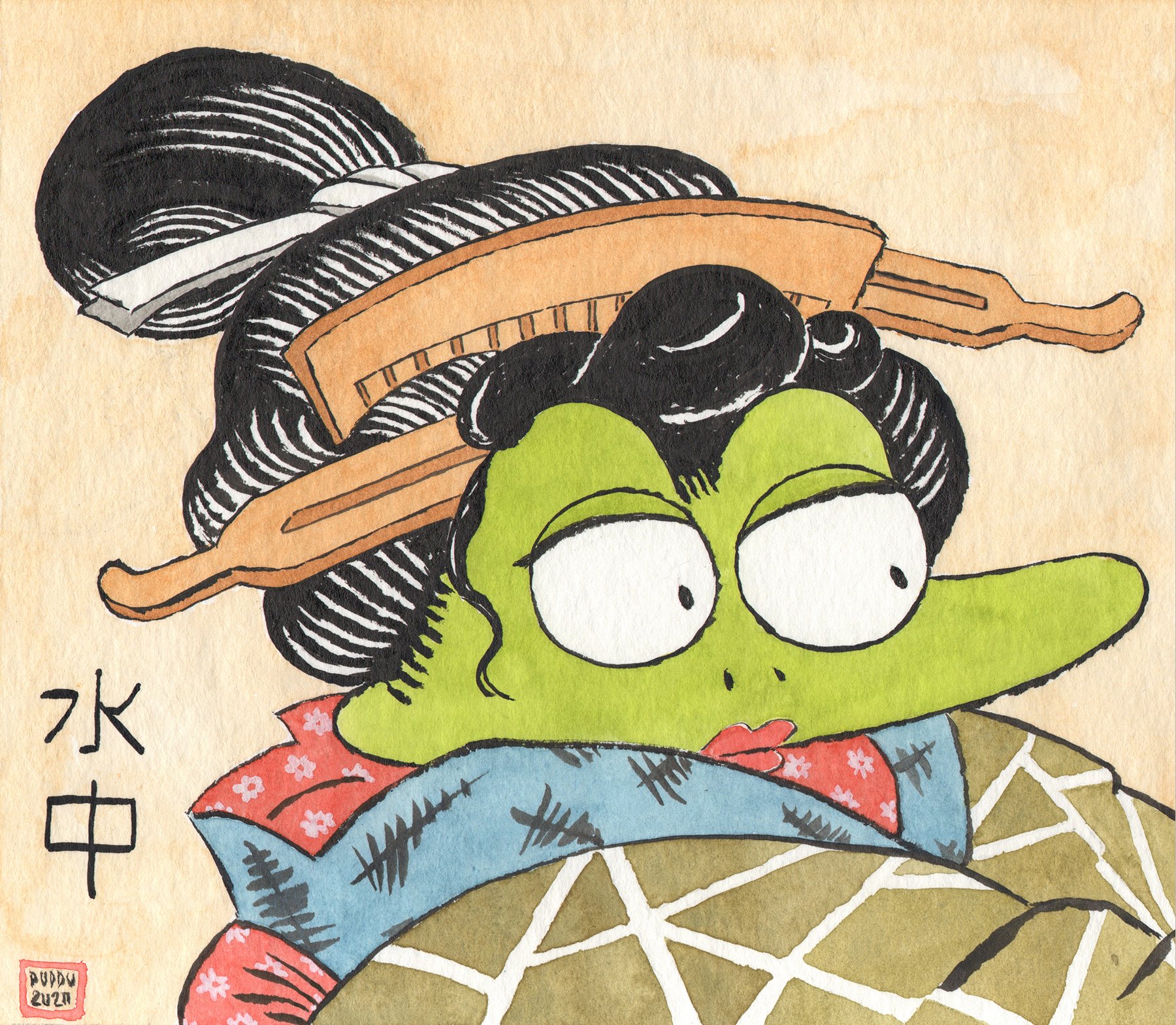 Lady Frog Face