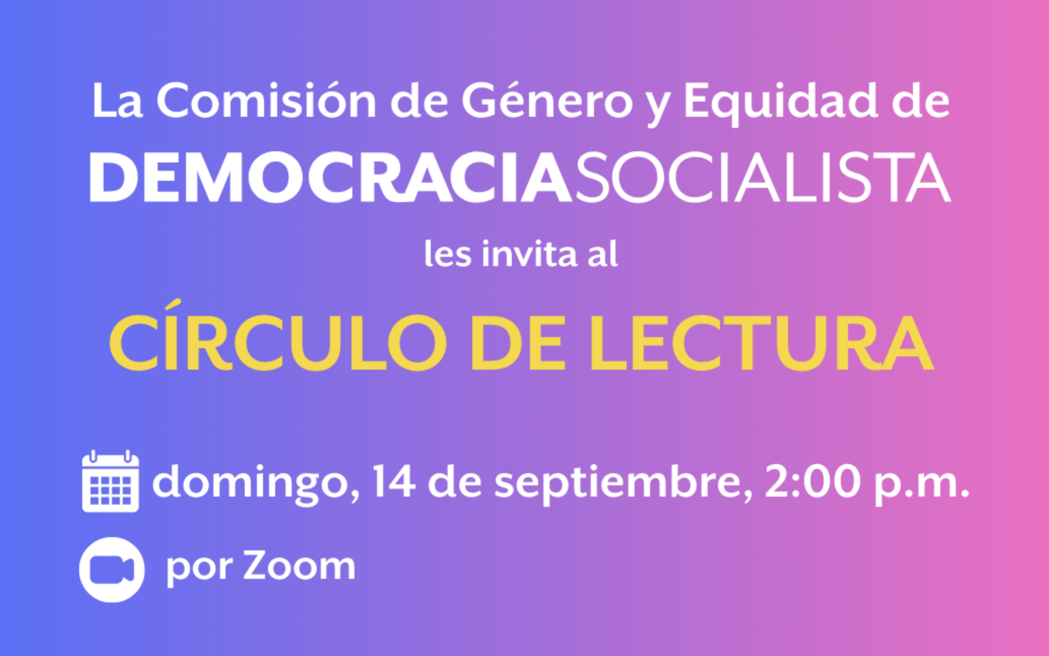 Círculo de lectura de la Comisión de Asuntos de Género y Equidad