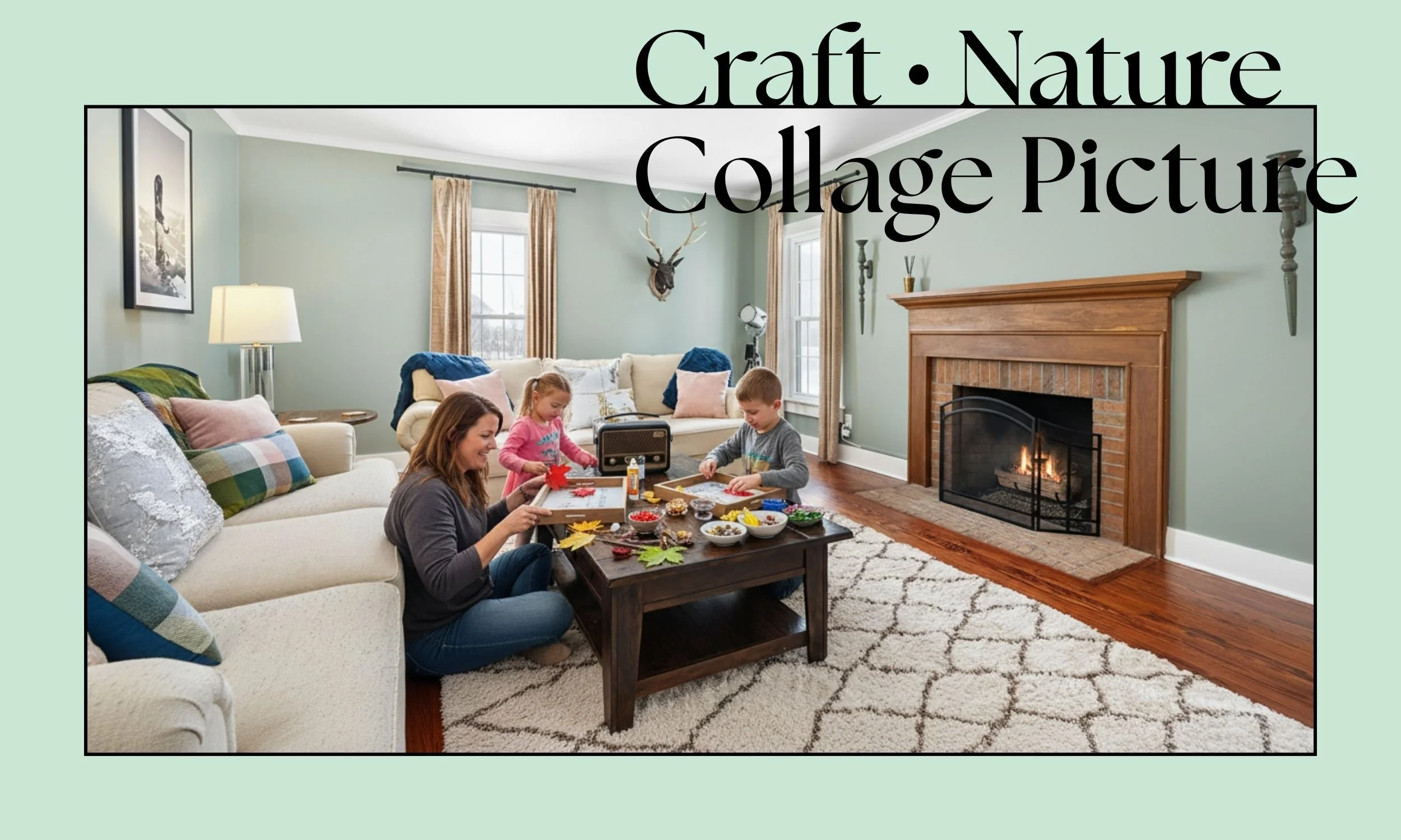 How to Make a Nature Collage Picture Frame with Your Kids