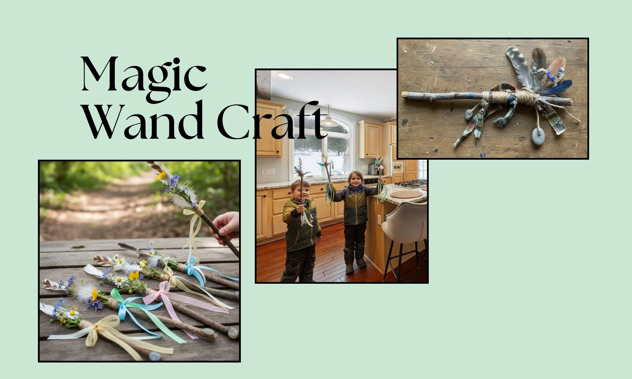 How to Make a Nature Magic Wand with Your Kids