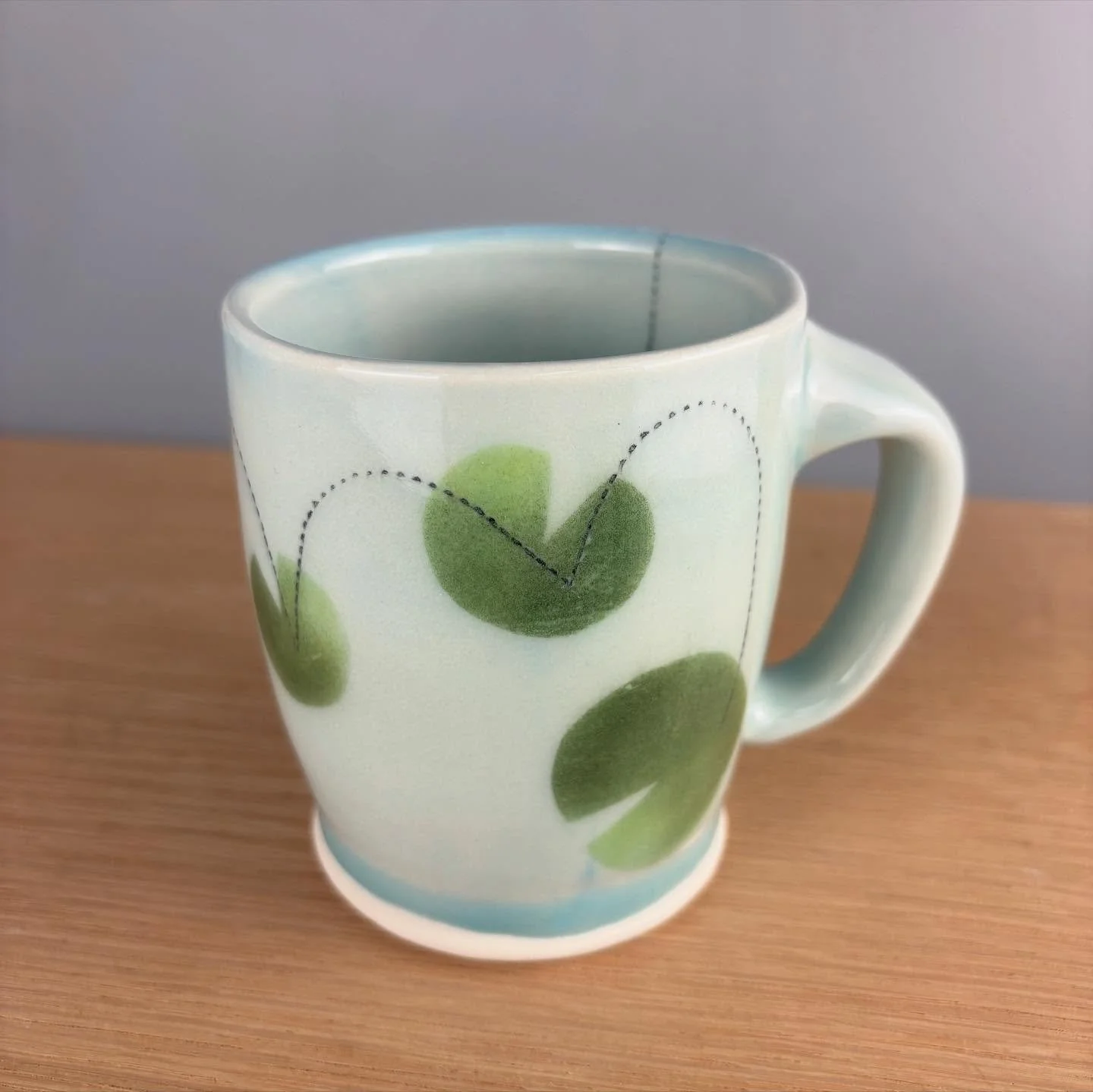 Delivered this fun custom order over the weekend! Lily pads on the outside, and a little froggy friend waiting on the inside. The kiln worked some special magic making the glaze pool just like water right at the bottom. These are one of my very favor