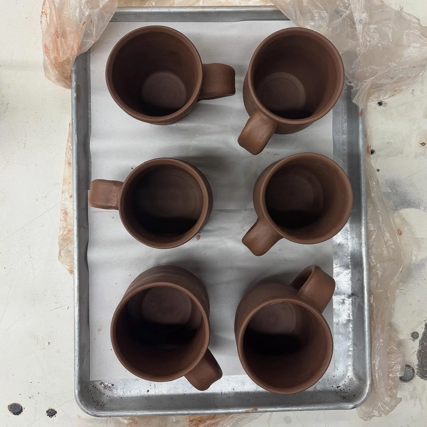 Big plans for these guys! After months of porcelain, it&rsquo;s fun to play in the chocolatey mud.