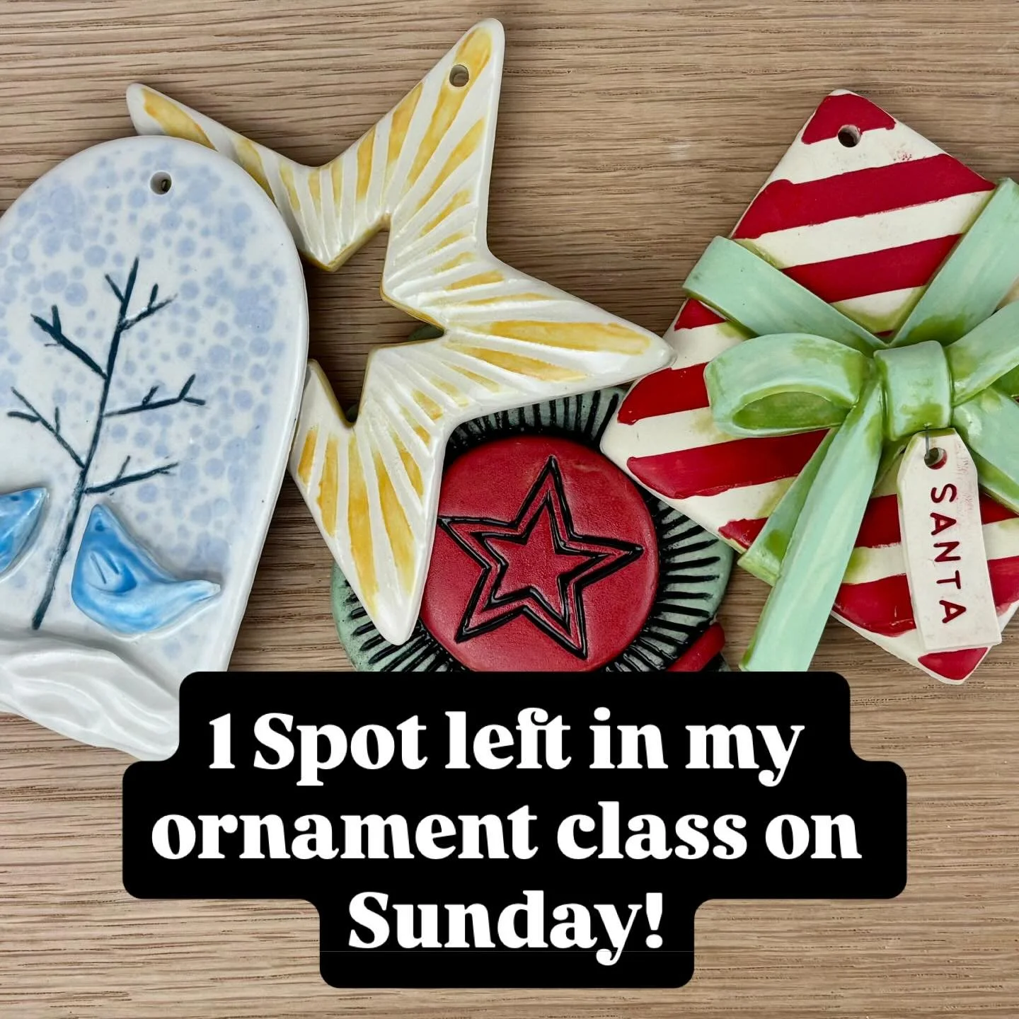 I&rsquo;m really looking forward to this. Come make holiday ornaments with me! I have 1 spot left for this coming Sunday. Join the fun - Link to register in my bio.