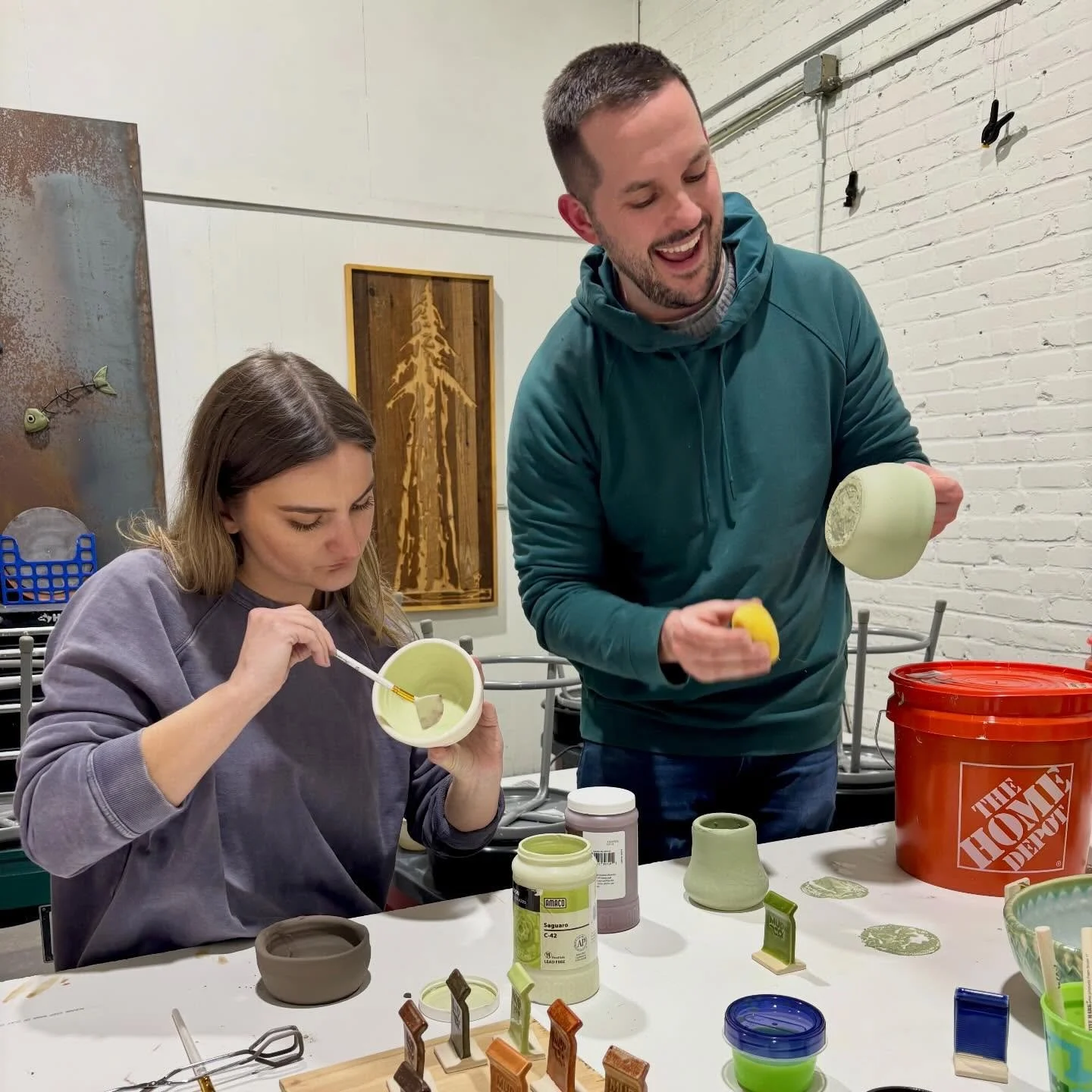 Glaze chemistry + creative risk + a room full of focused makers = my favorite kind of class.

There&rsquo;s something magical about this stage - watching everyone make those final surface decisions that define their pot. 

Can&rsquo;t wait to see the