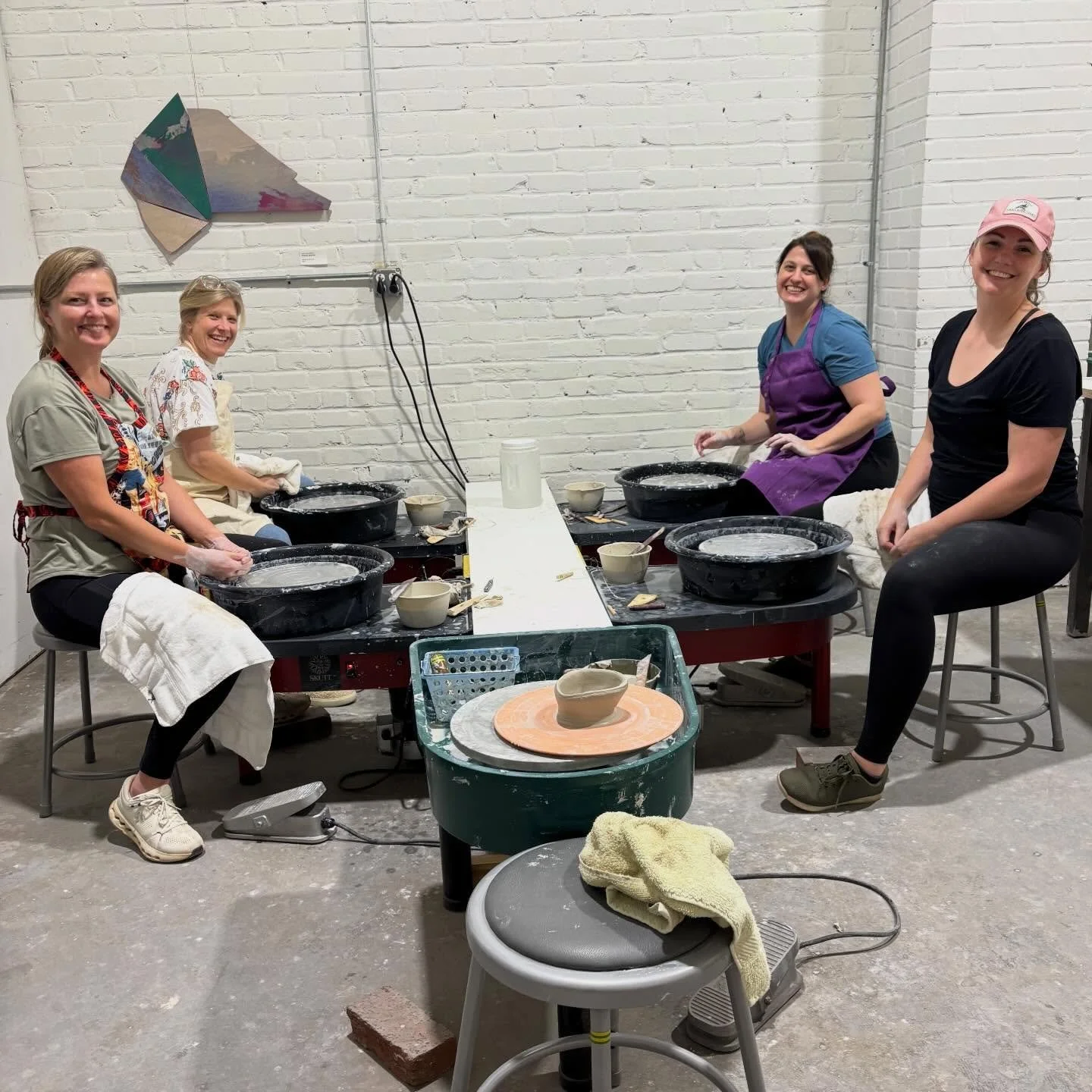 Private group class magic ✨

This crew opted for a longer session so we could dig into all the wheel fundamentals - from centering to pulling walls - and it was such a fun way to learn together.

Pottery is fun&hellip; pottery with your friends is ev