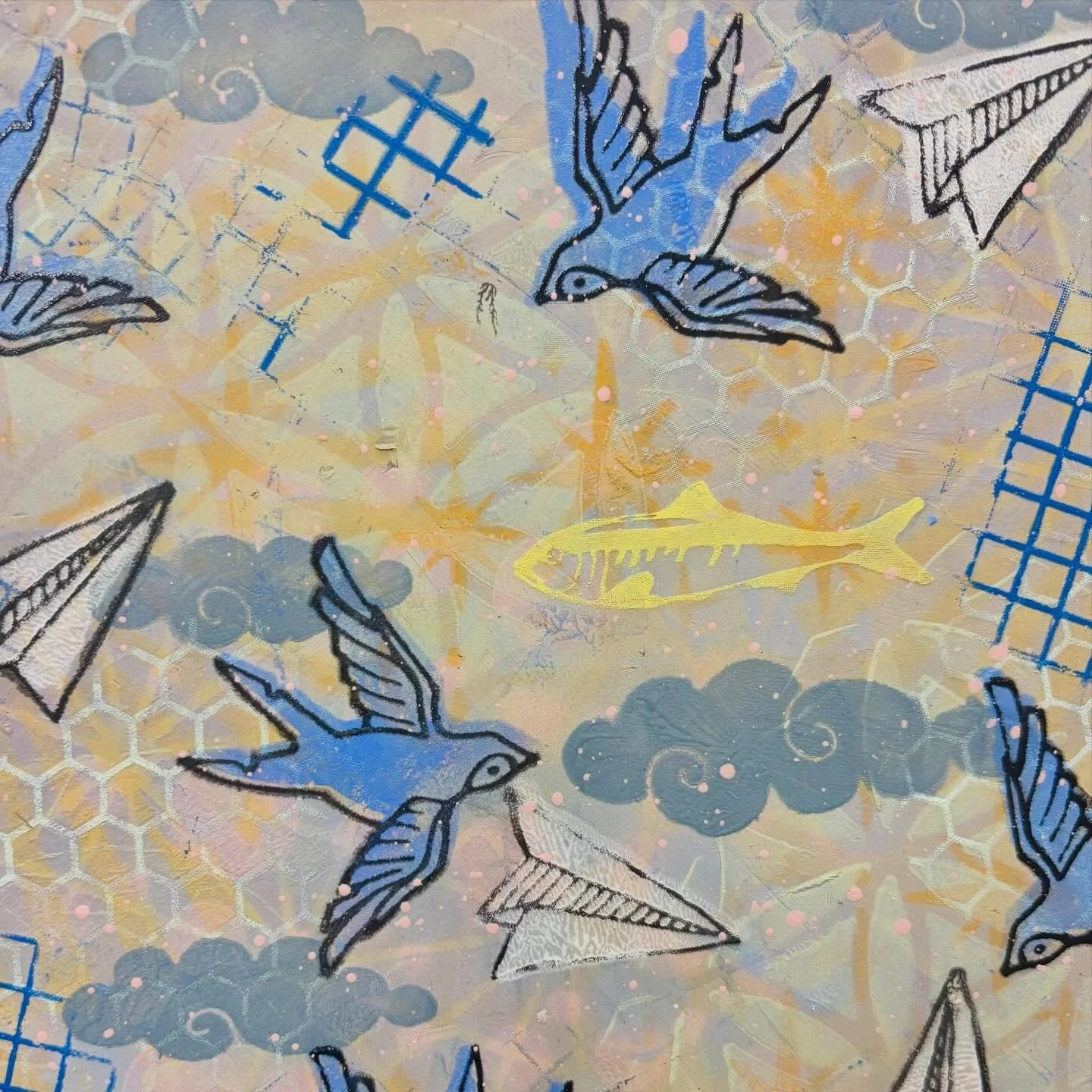 Surface play on a slab - this is where clay starts to feel like a canvas. Color, repetition and experimentation all coming together to build depth, texture, and a bit of surprise.