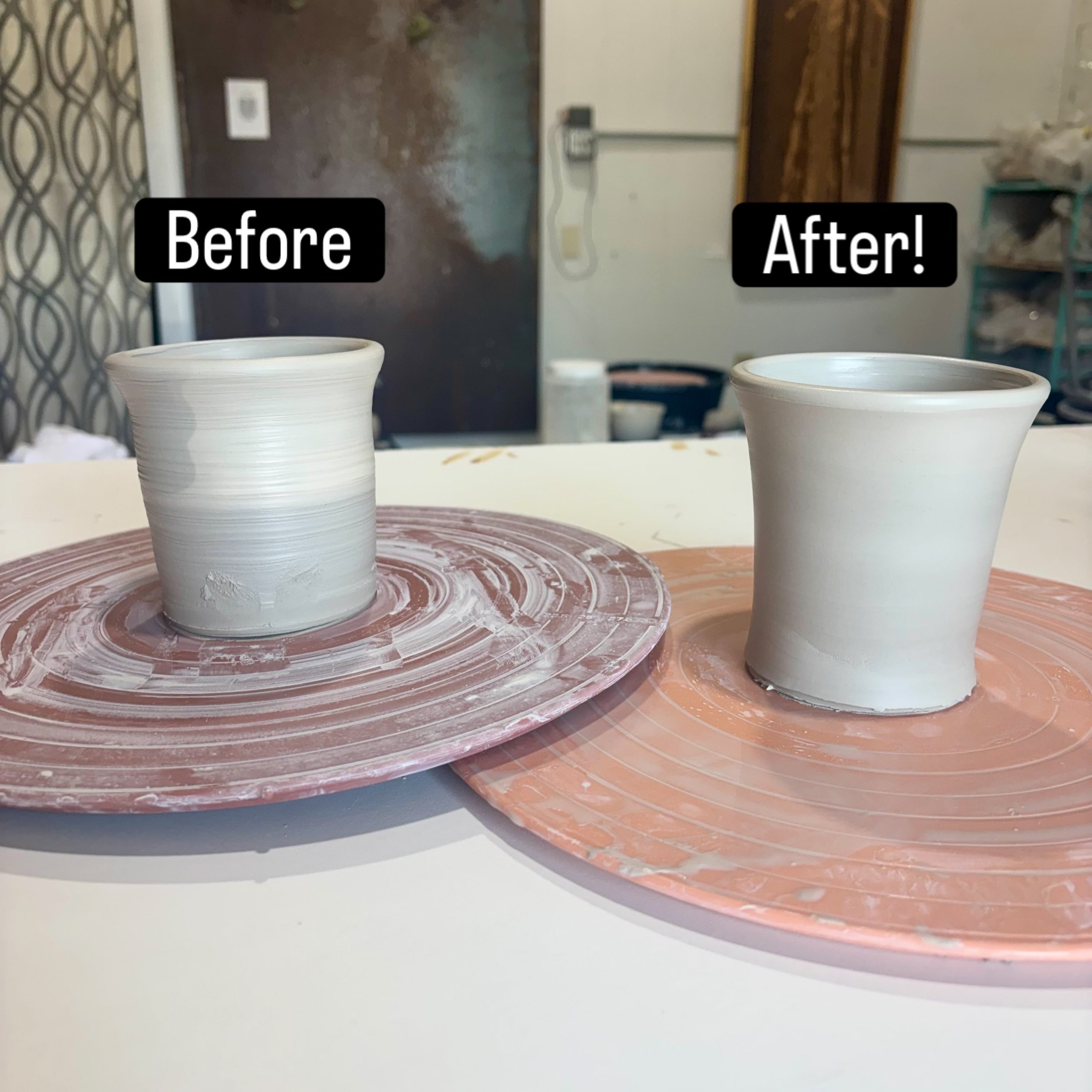 Yesterday&rsquo;s Raising Walls class was such a good reminder of why I love teaching pottery. 🤎

Swipe through each pair to see the transformation from the first piece to the second piece - all in one sitting.

Cleaner forms. More confident lines. 