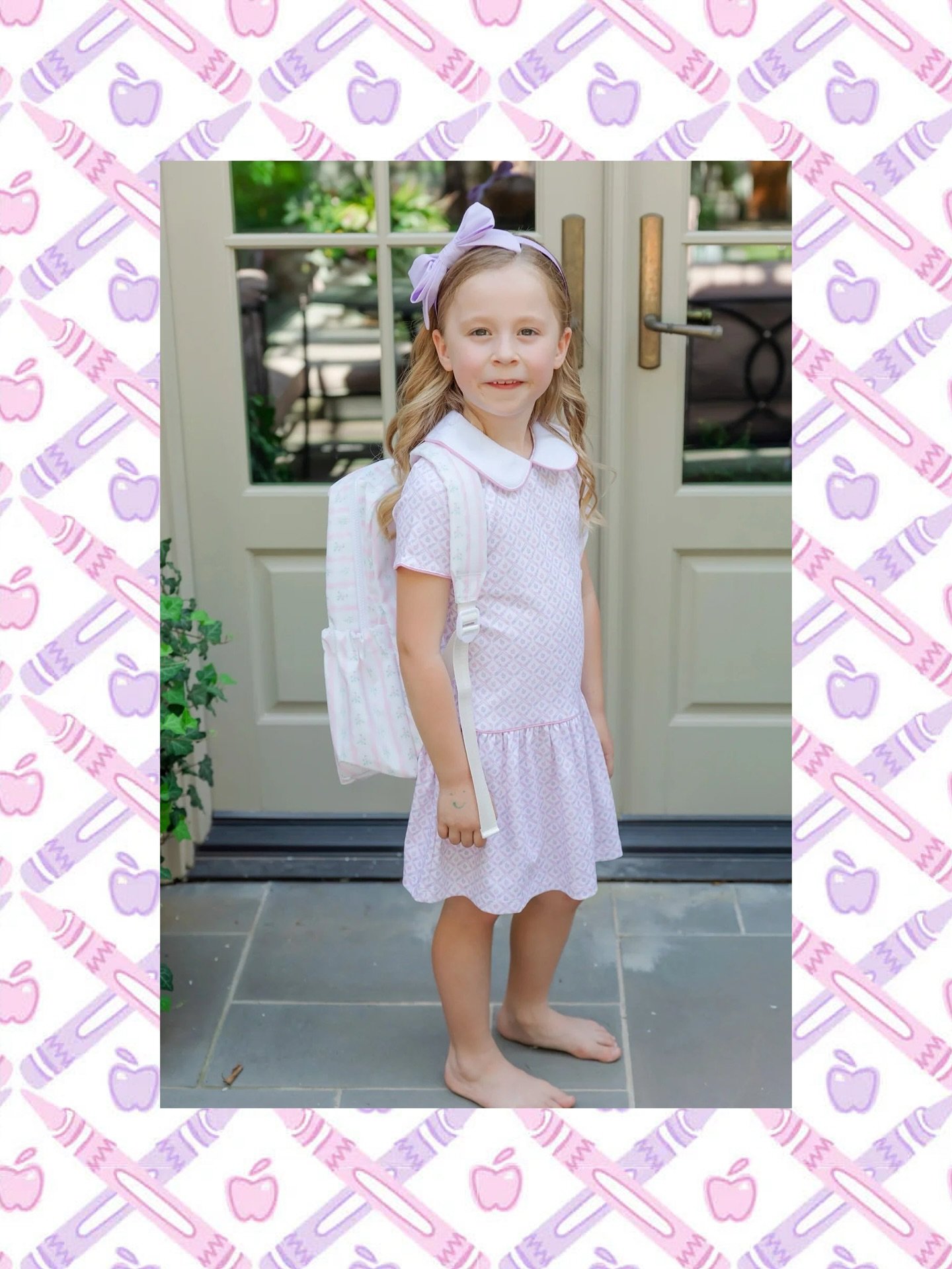 A comfy back-to-school option is the Libby dress in school plaid pink from @lilahayes available 2T-7! 💜🩷 
#backtoschool #meettheteacher #childrenstore