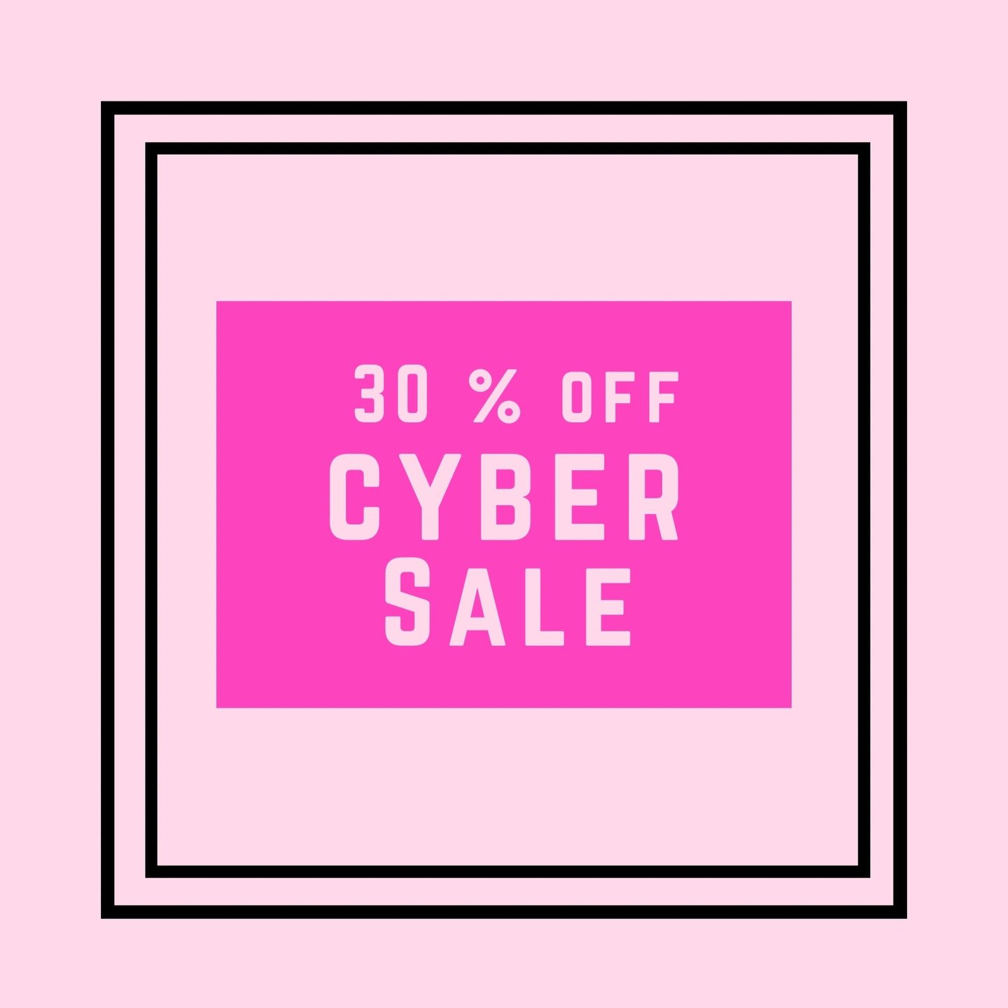 Our local customers have shopped and supported our sales this week, &amp; now it&rsquo;s time to take it online for our out-of-town customers!  We appreciate you all!  30% off the Cyber Sale collection, no code needed, all sales final.  #cybersale #c