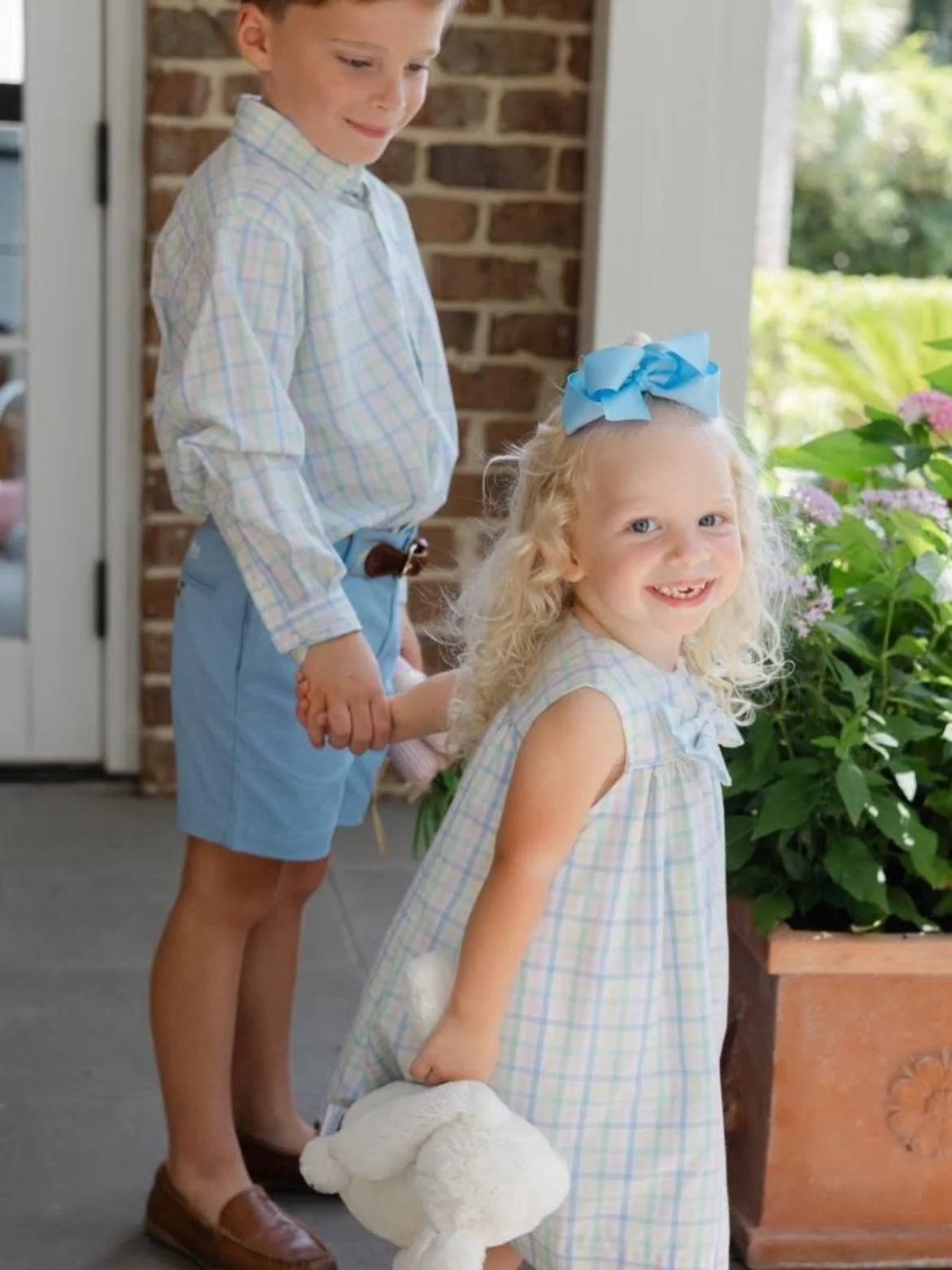 Brother &amp; Sister sets 💛💚🩵 #easter #easteregghunt #spring #siblingsets #childrensboutique