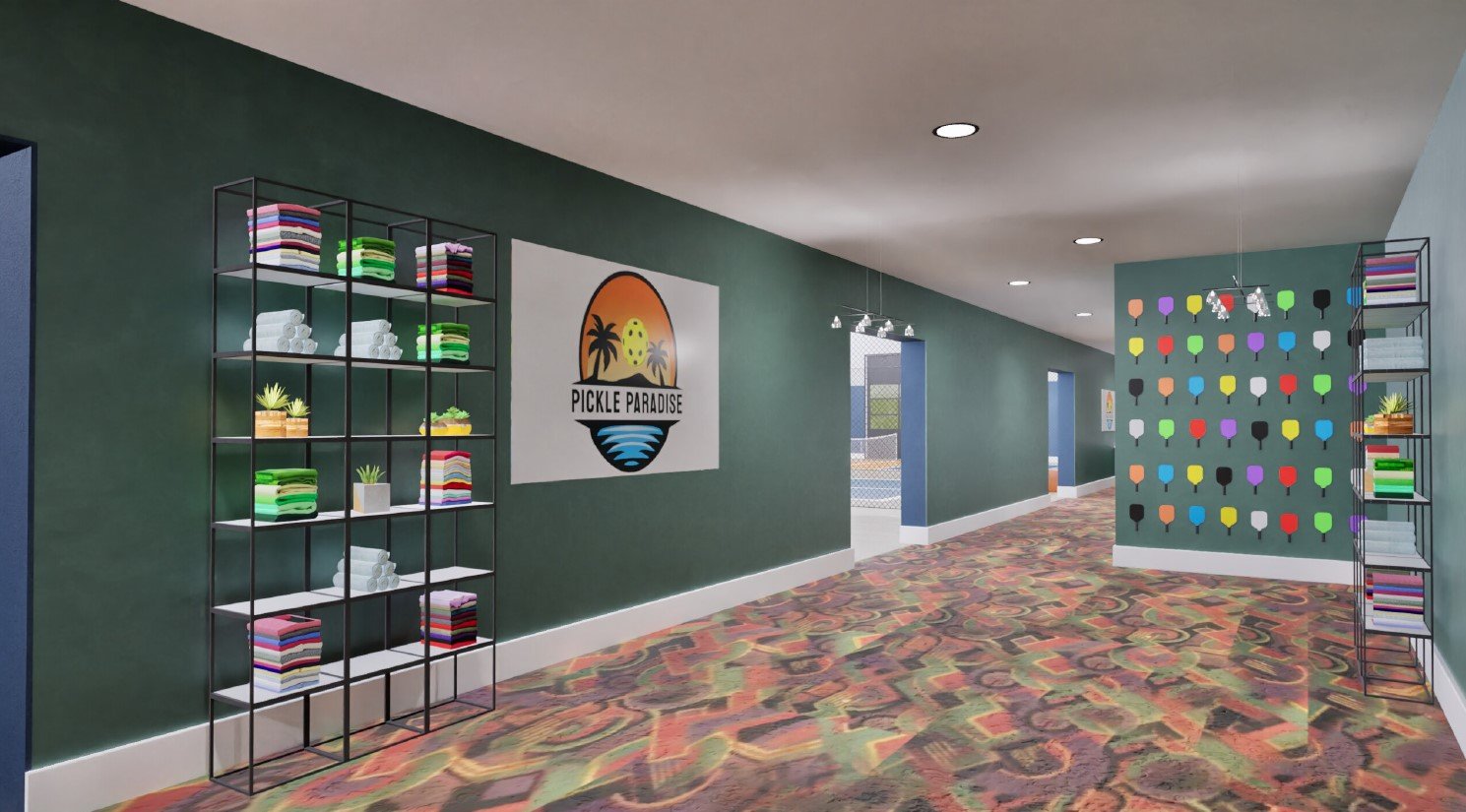 Pro Shop next to the Lounge and The Palm Kitchen