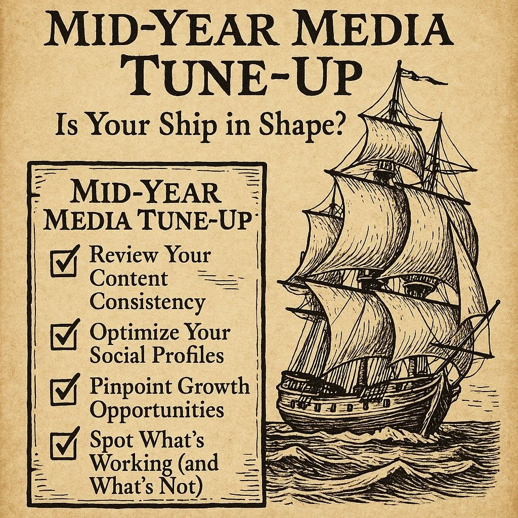 🚨 Mid-Year Check-In! Is your brand still sailing in the right direction online? 🧭

We&rsquo;re nearly halfway through 2025 &mdash; now&rsquo;s the perfect time to pause, evaluate, and upgrade. We offer a free Digital Presence Audit to help you:

✅ 