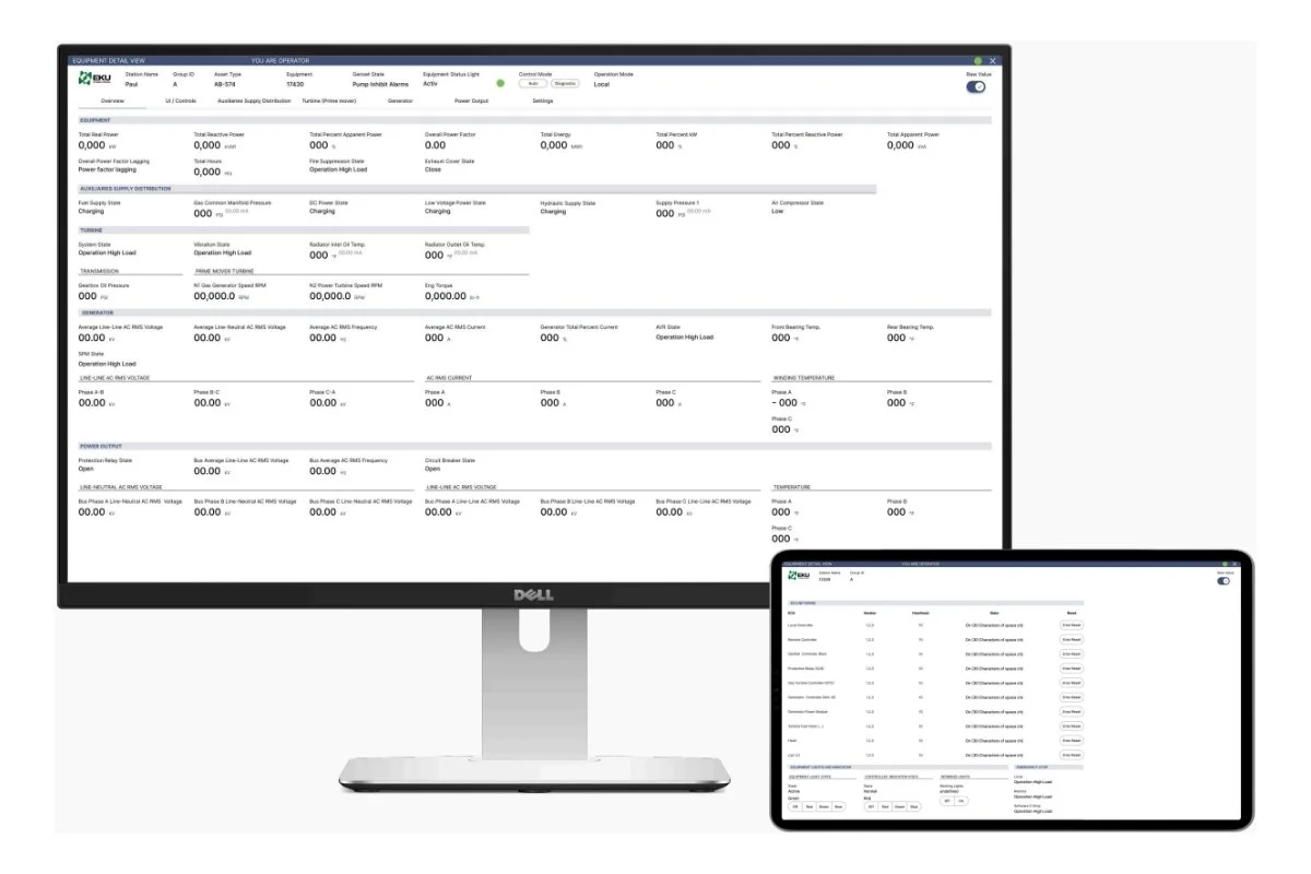 EKU Power Drives digital dashboard and monitoring platform for automation, fleet management, and energy optimization