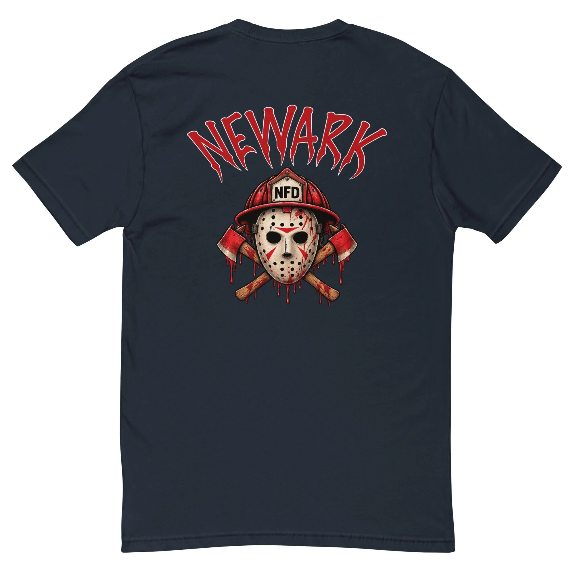 Newark Hockey Mask Fitted T-Shirt