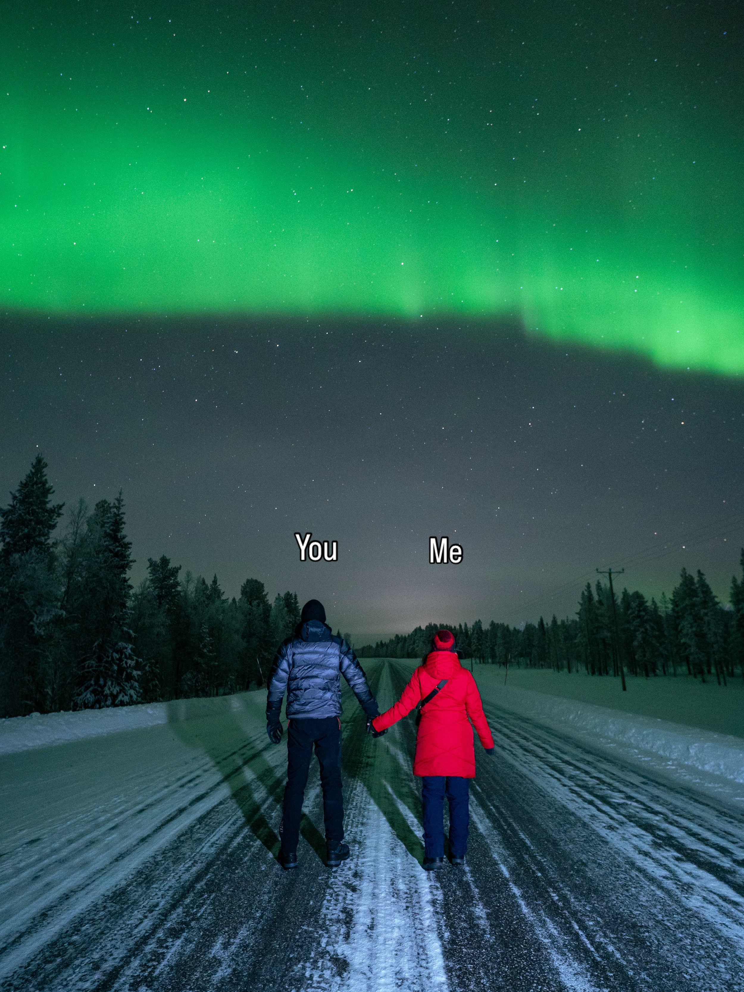 If you&rsquo;ve been sent this post, you need to book a trip to Rovaniemi to chase the northern lights ❤️

If you want to join an aurora chase guided by a professional photographer, send a dm! Tours start in Rovaniemi.