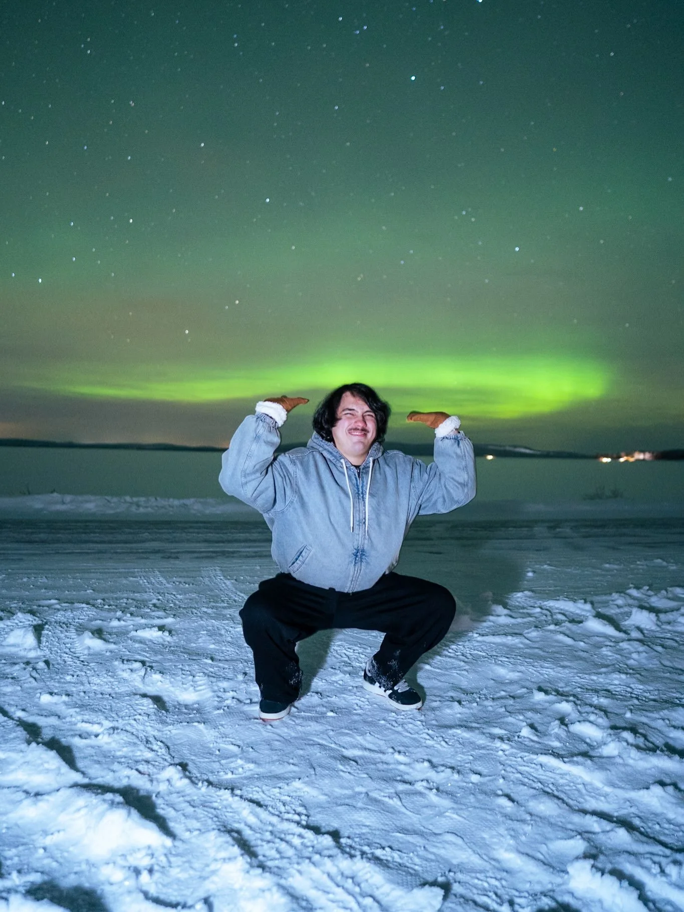 This is what chasing the northern lights in Finnish Lapland can look like some nights 🙃

It&rsquo;s ok to hope for a big show, and they do happen quite often up here! Sometimes Lady Aurora just doesn&rsquo;t have the energy to make these big shows h
