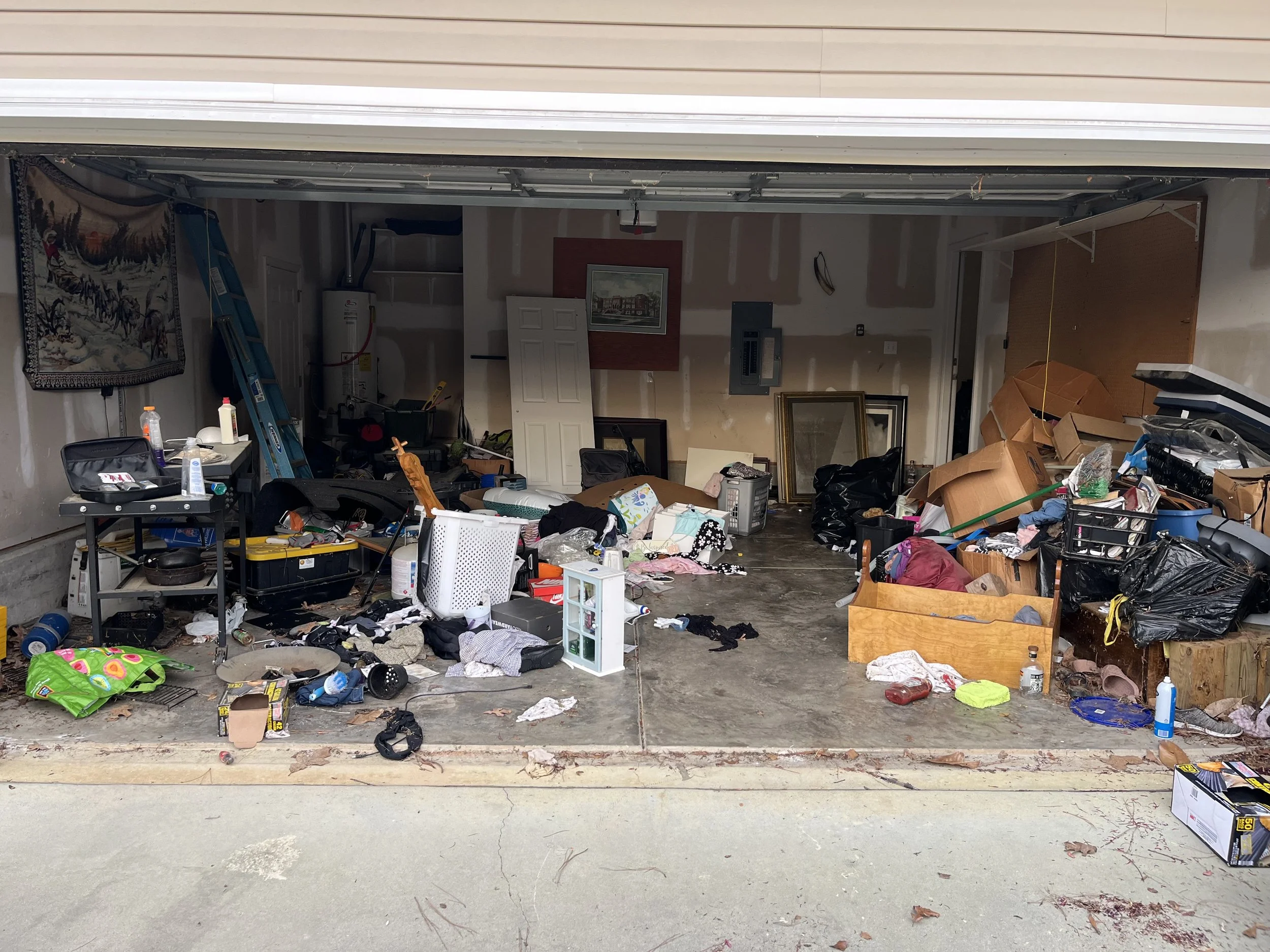 garage cleanout by great exchange junk removal
