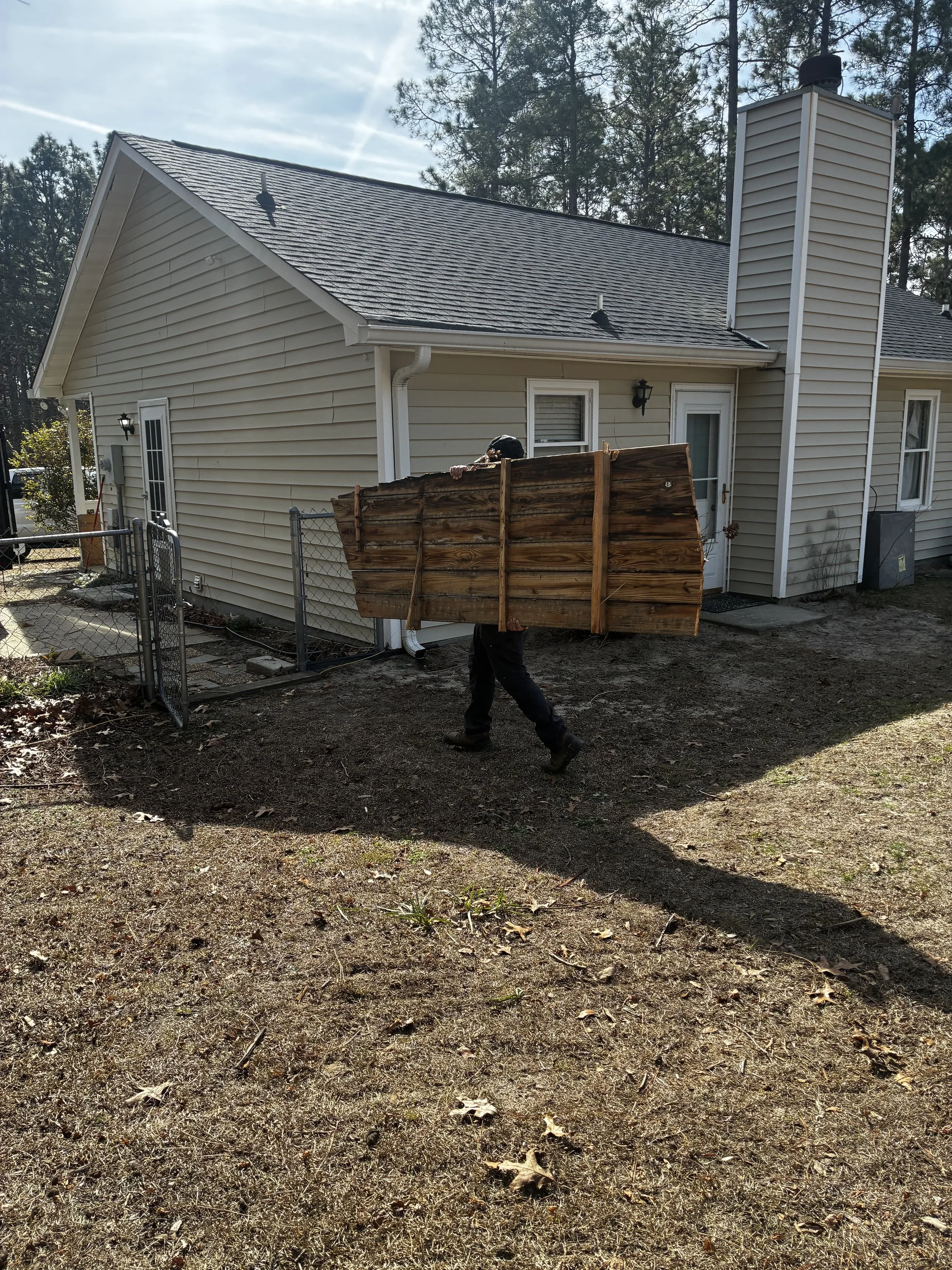 old fencing removal and disposal