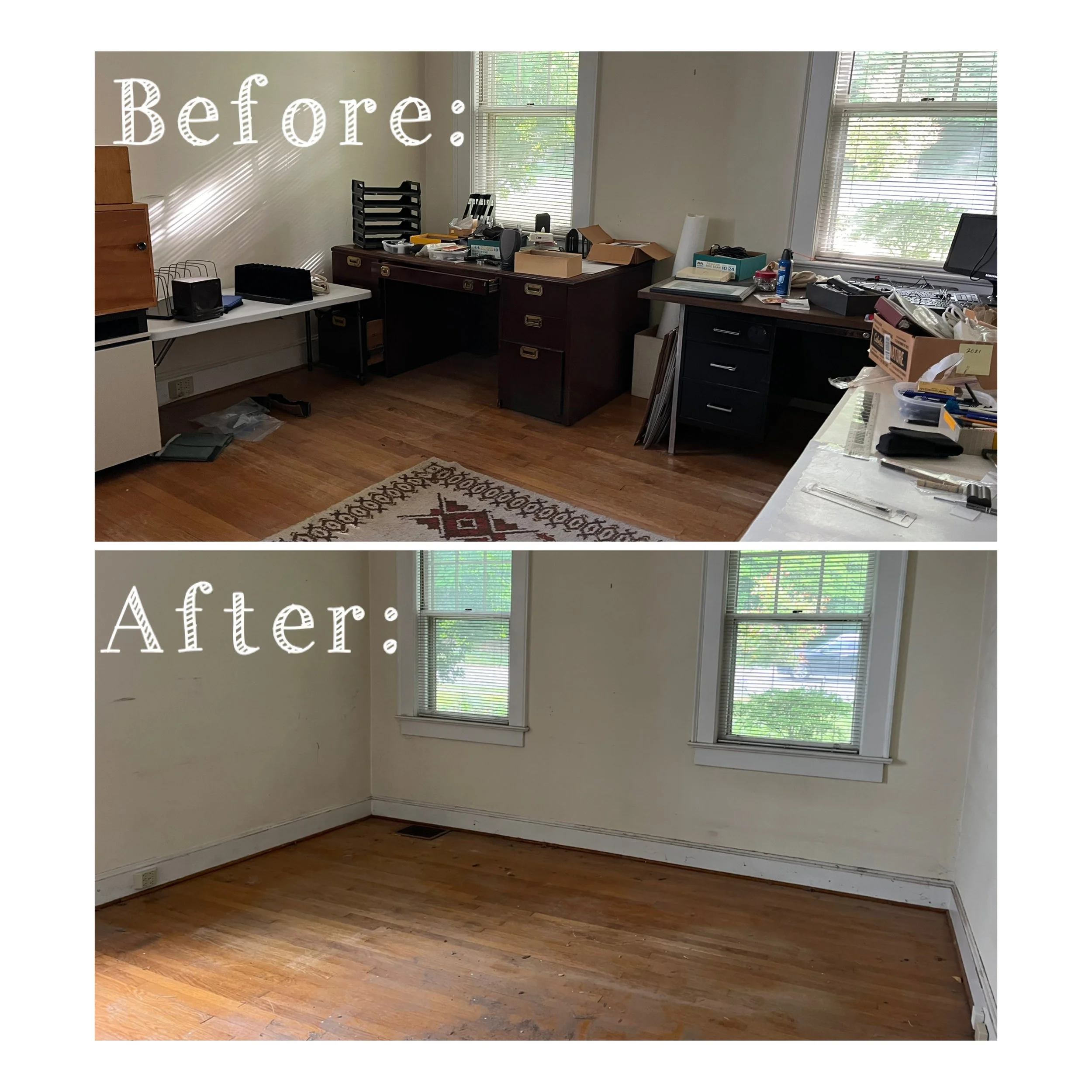 Commercial office cleanout