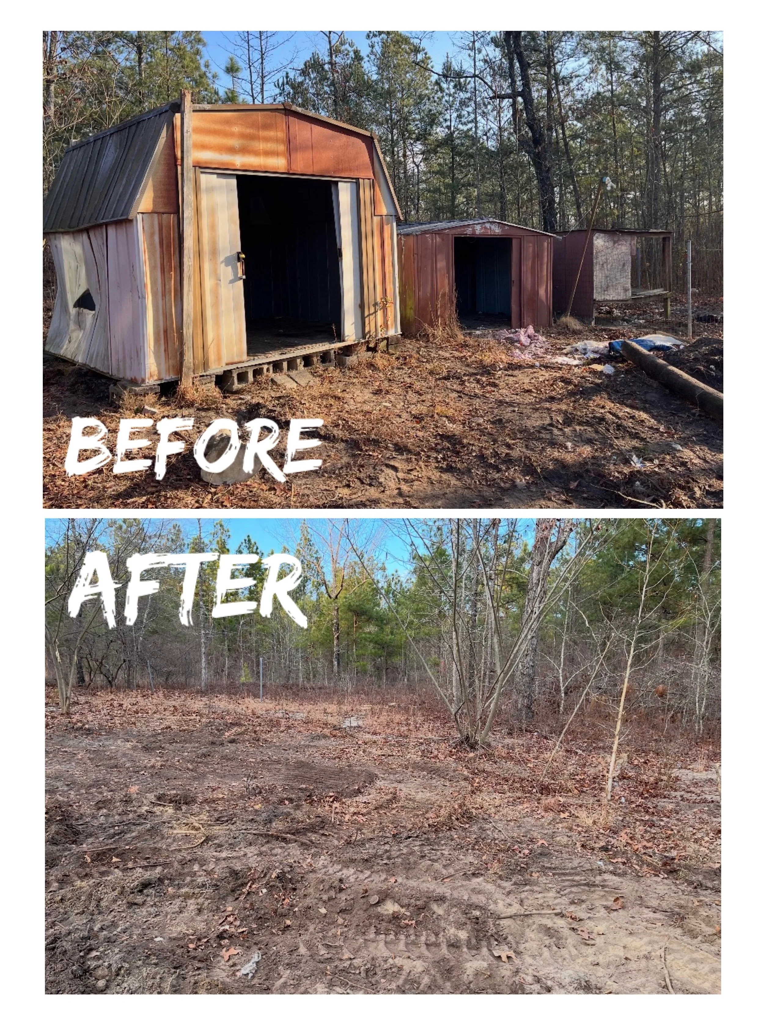 Shed demolition and disposal