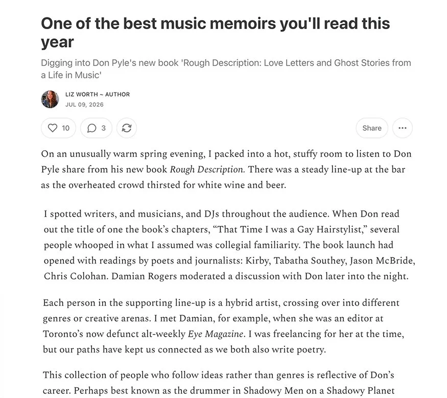 Liz Worth reviews Rough Description