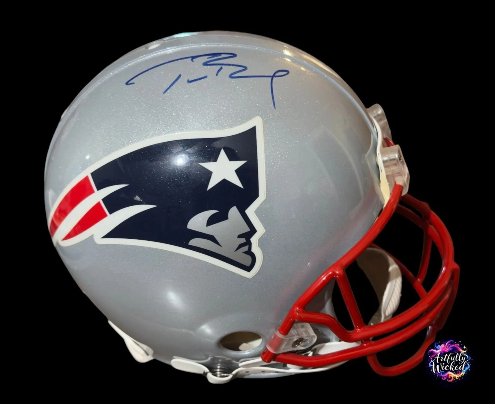 Tom Brady Signed Full-Size On-Field Riddell New England Patriots Helmet — Tristar Authenticated — Autographed in 2005