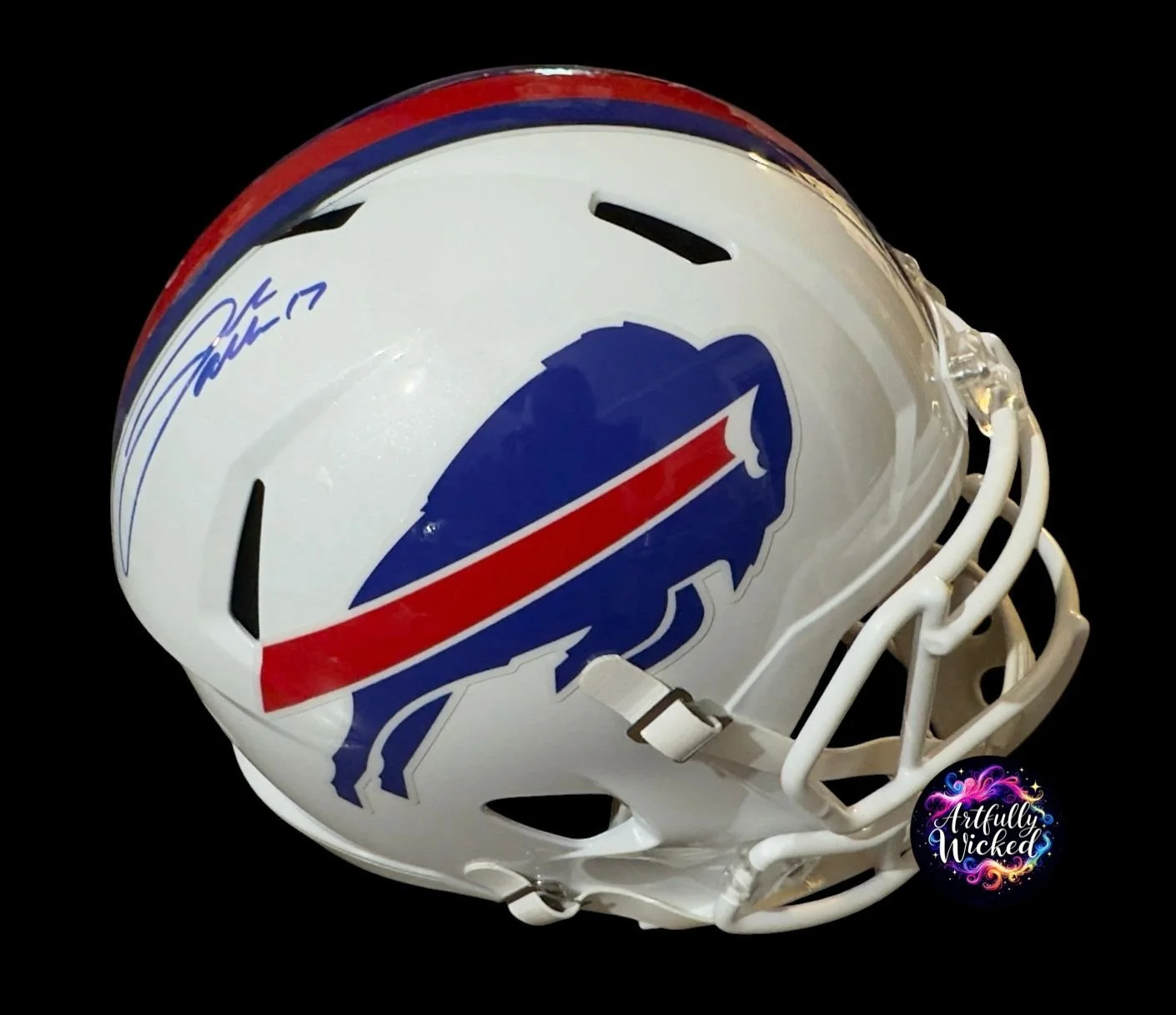Josh Allen Signed Full-Size Riddell Buffalo Bills NFL Helmet — JSA Certified Rookie-Year Autograph