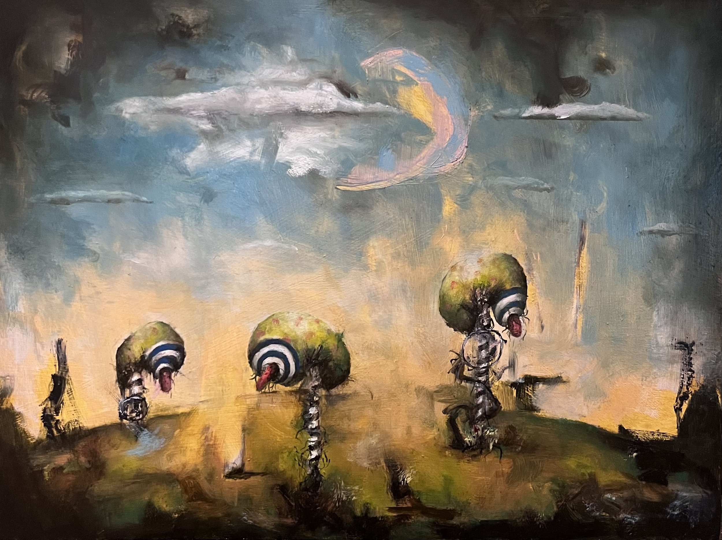 Half Hearted. oil on panel 9" x 12"