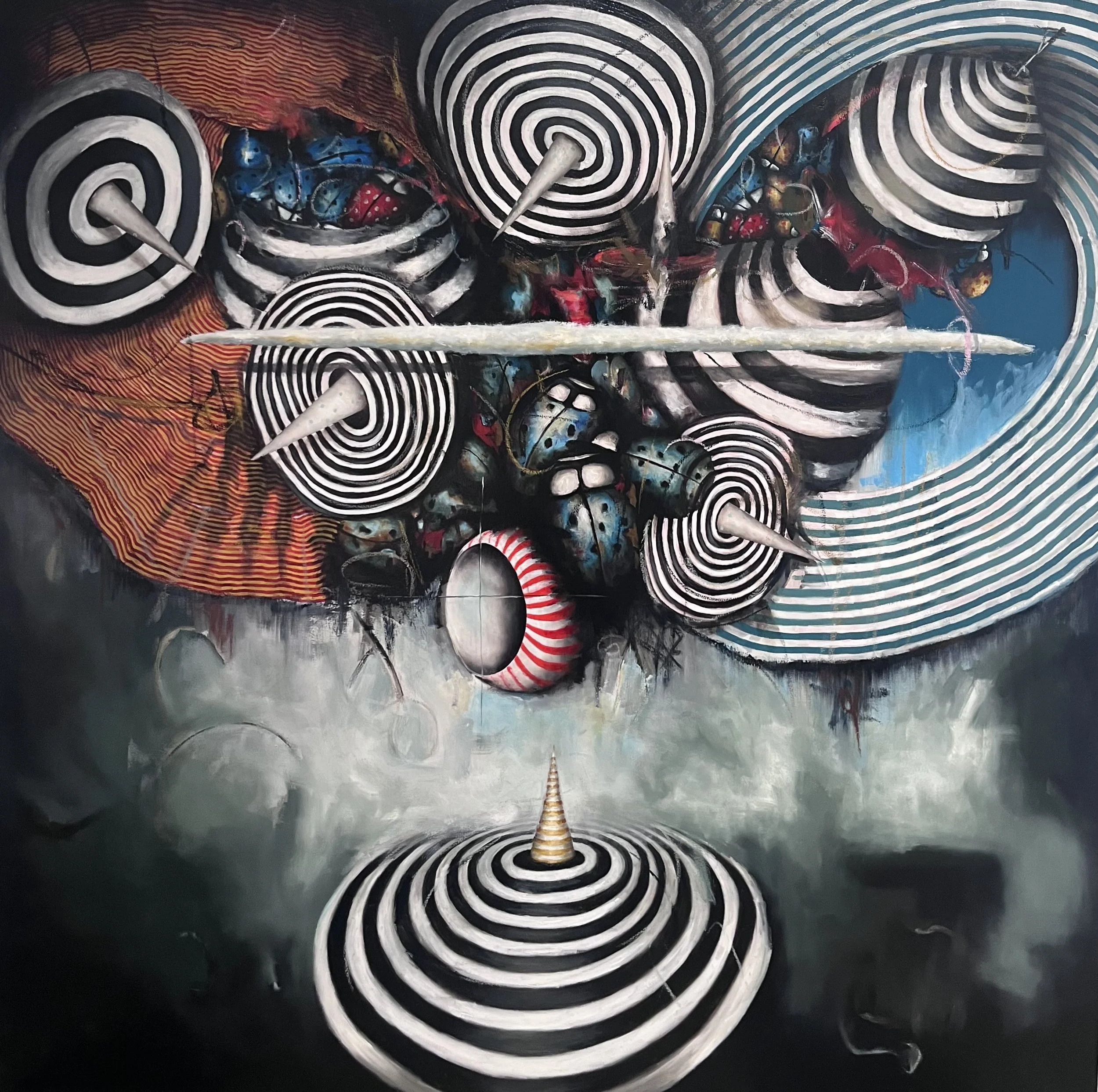 Bughouse Square. oil on canvas 60" x 60" (private collection)