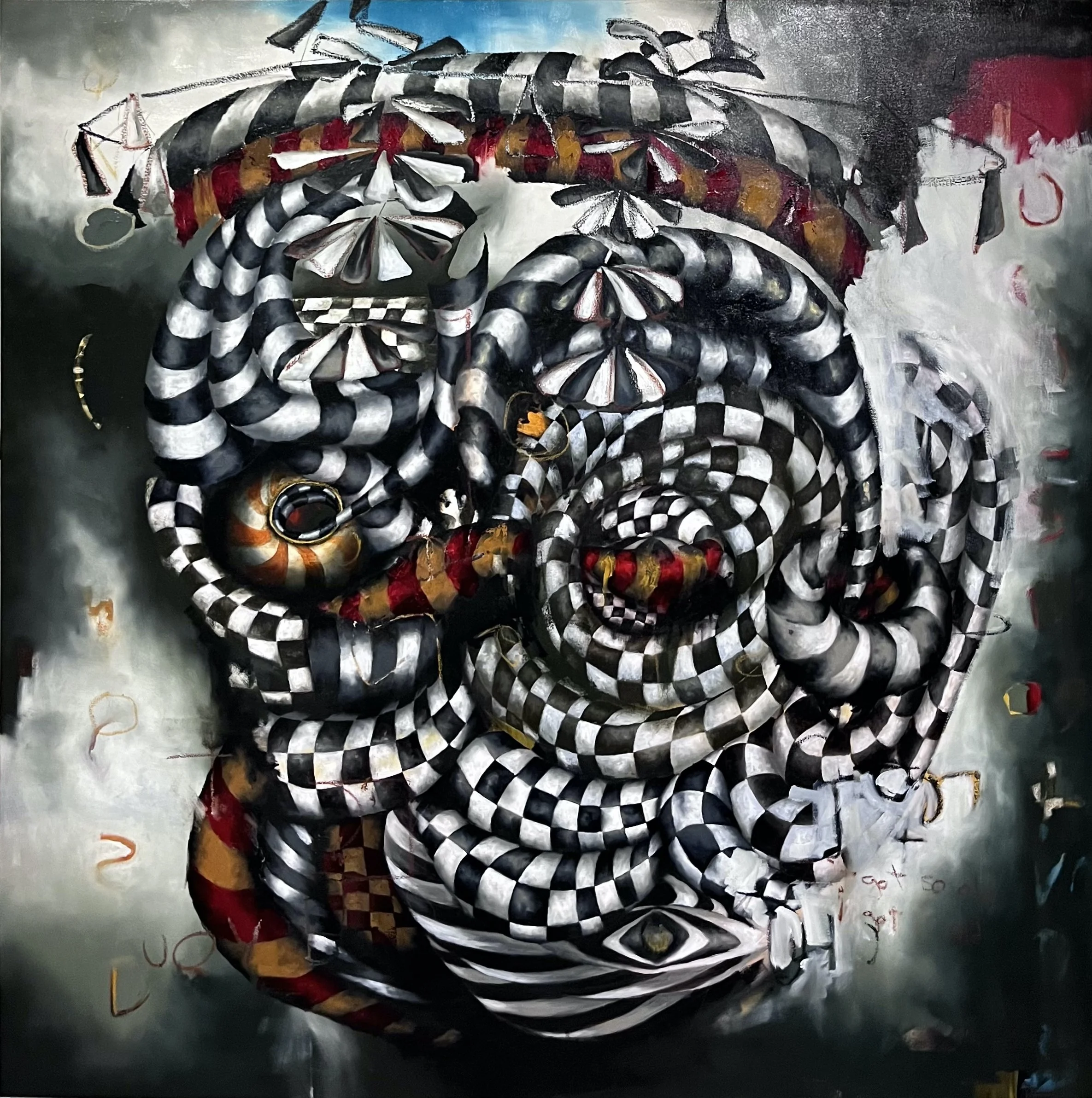 her. oil on canvas 60" x 60"