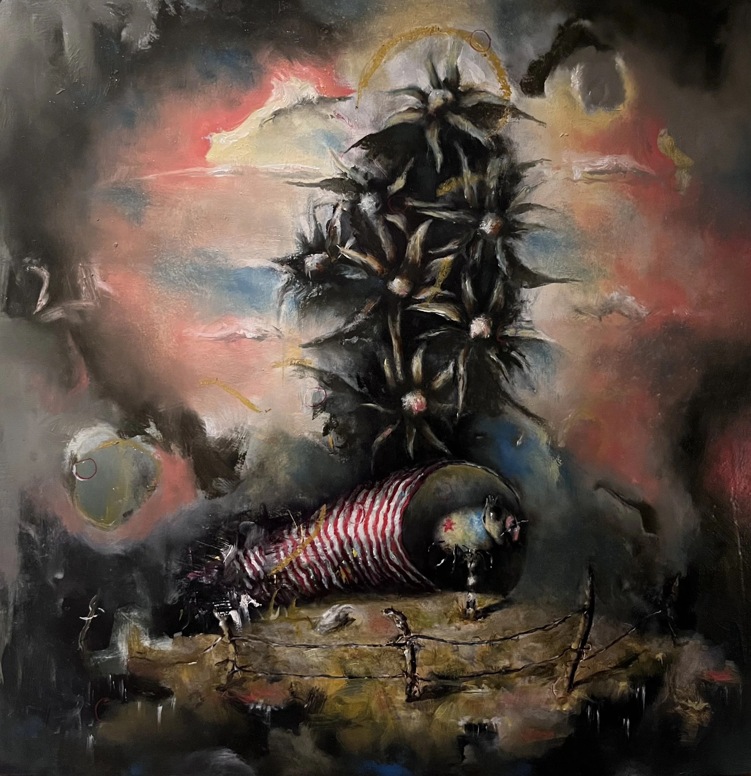 Dream Fatigue. oil on panel 10" x 10" (private collection)