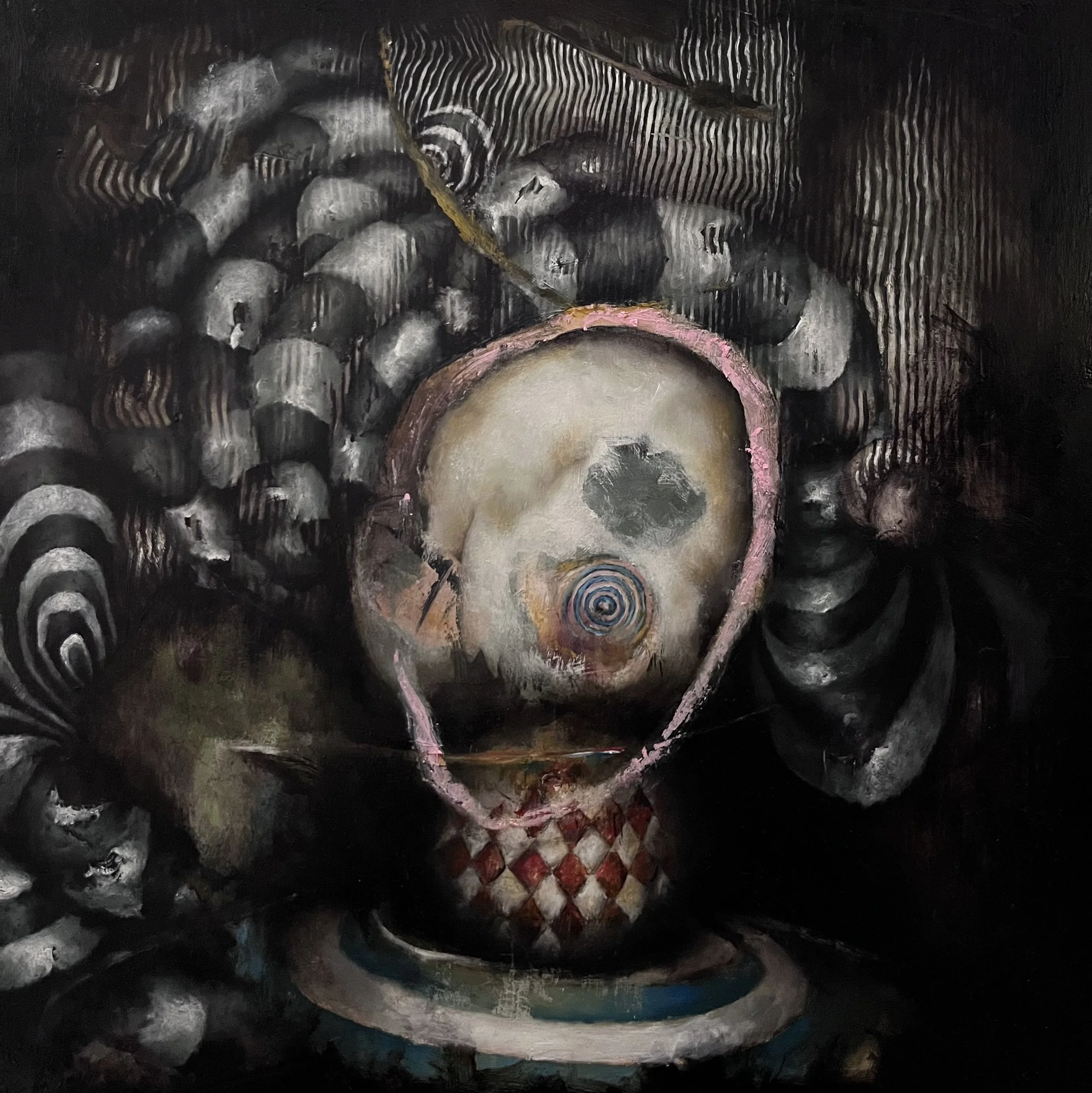 O. oil on panel 10" x 10"