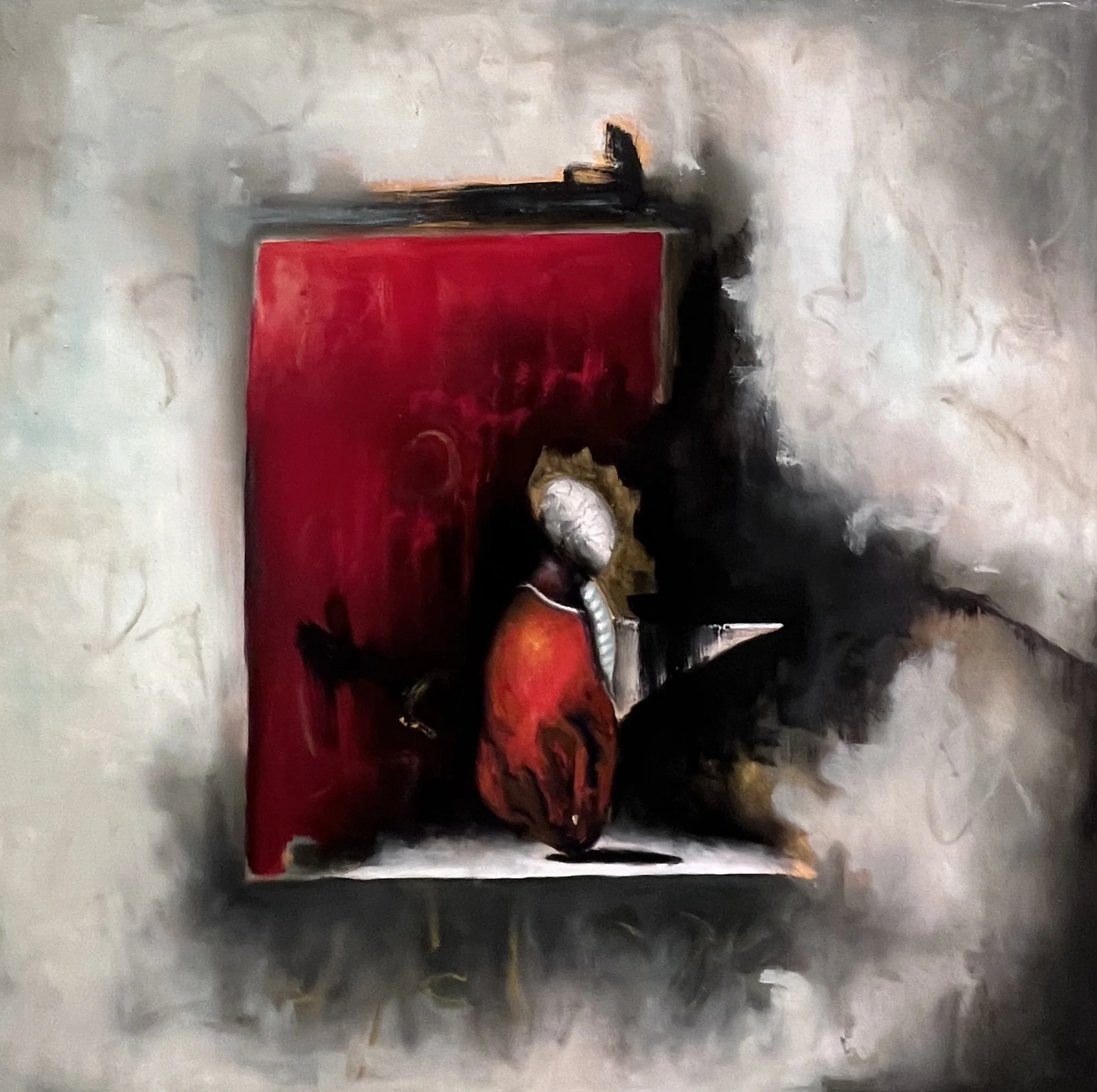 Audubon. oil on panel 16" x 16" (private collection)