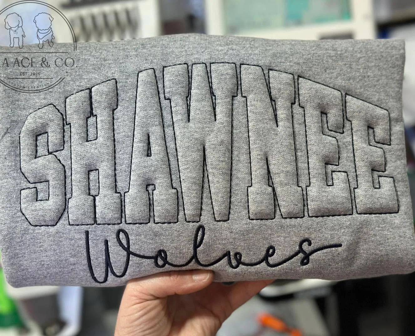 NEW DROP ✨
This one&rsquo;s for every school, every mascot, every game day 🙌

Our newest embroidered sweatshirt features bold embossed varsity lettering with a soft script detail underneath &mdash; classic, clean, and perfect for showing school prid