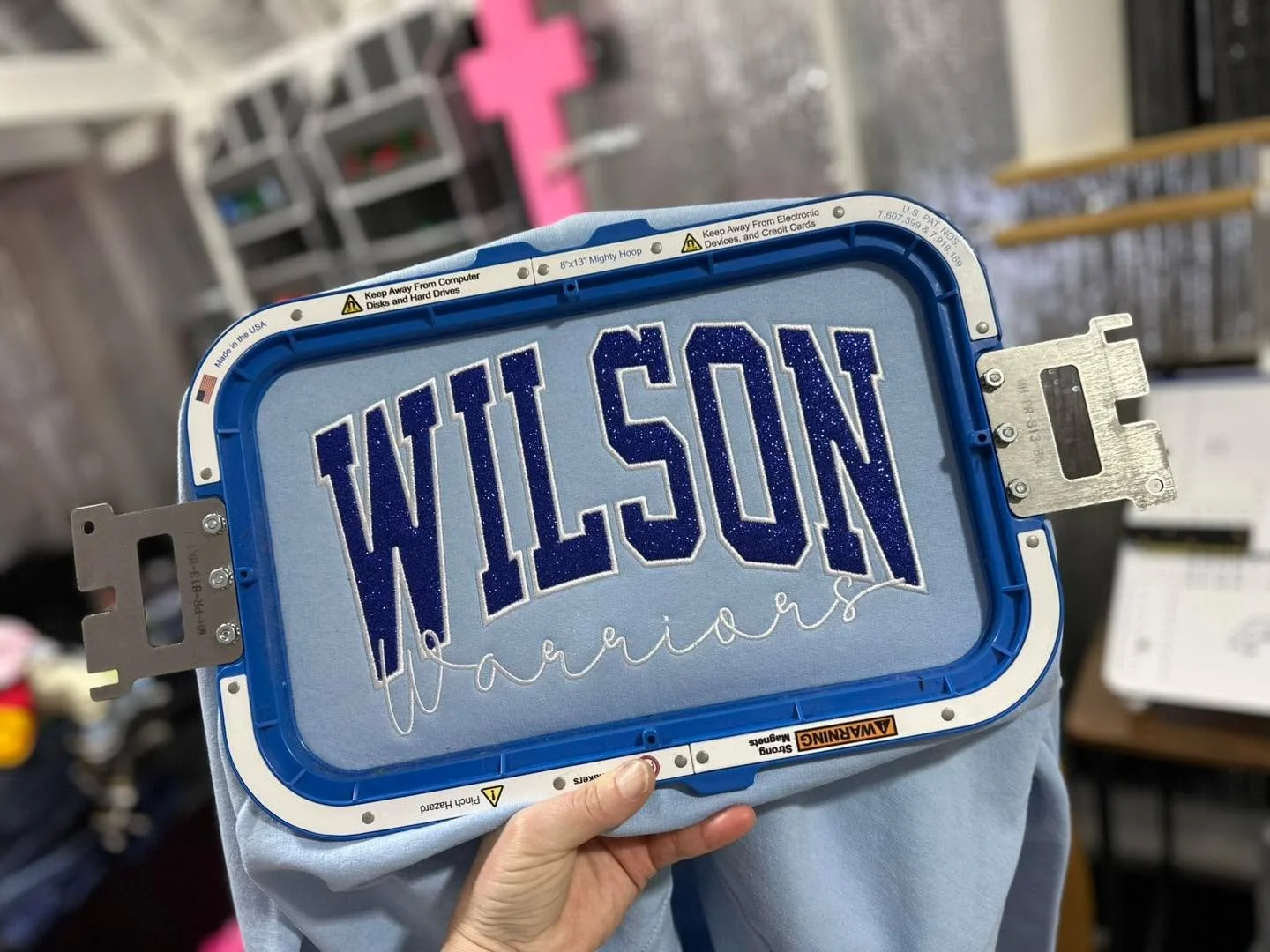 We can customize a mock neck sweatshirt just for you!!