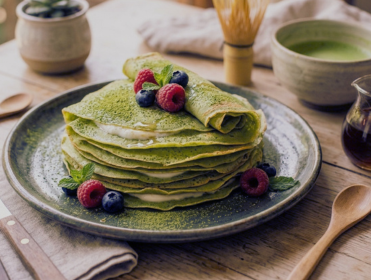 Crêpes au Matcha