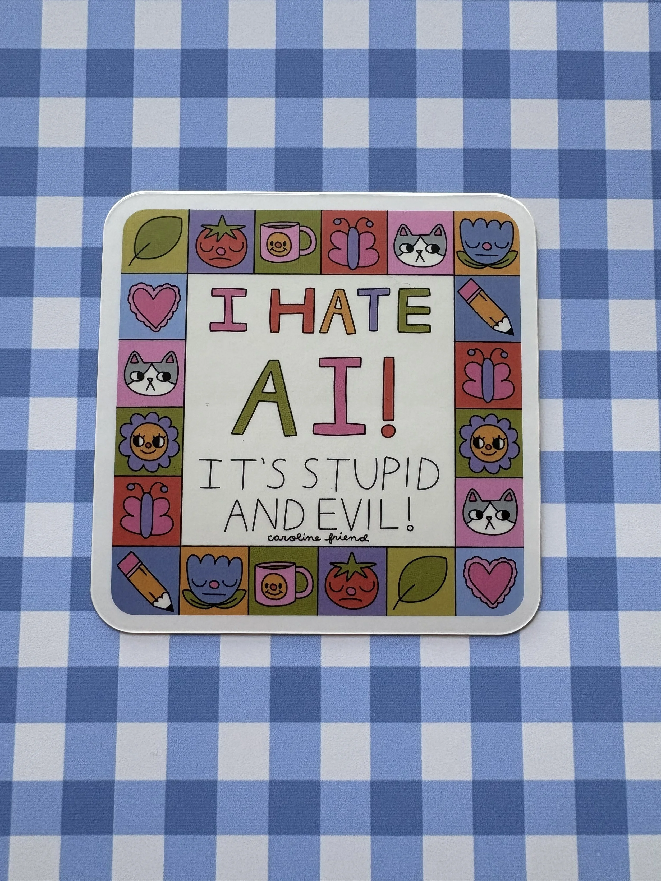I Hate AI Sticker