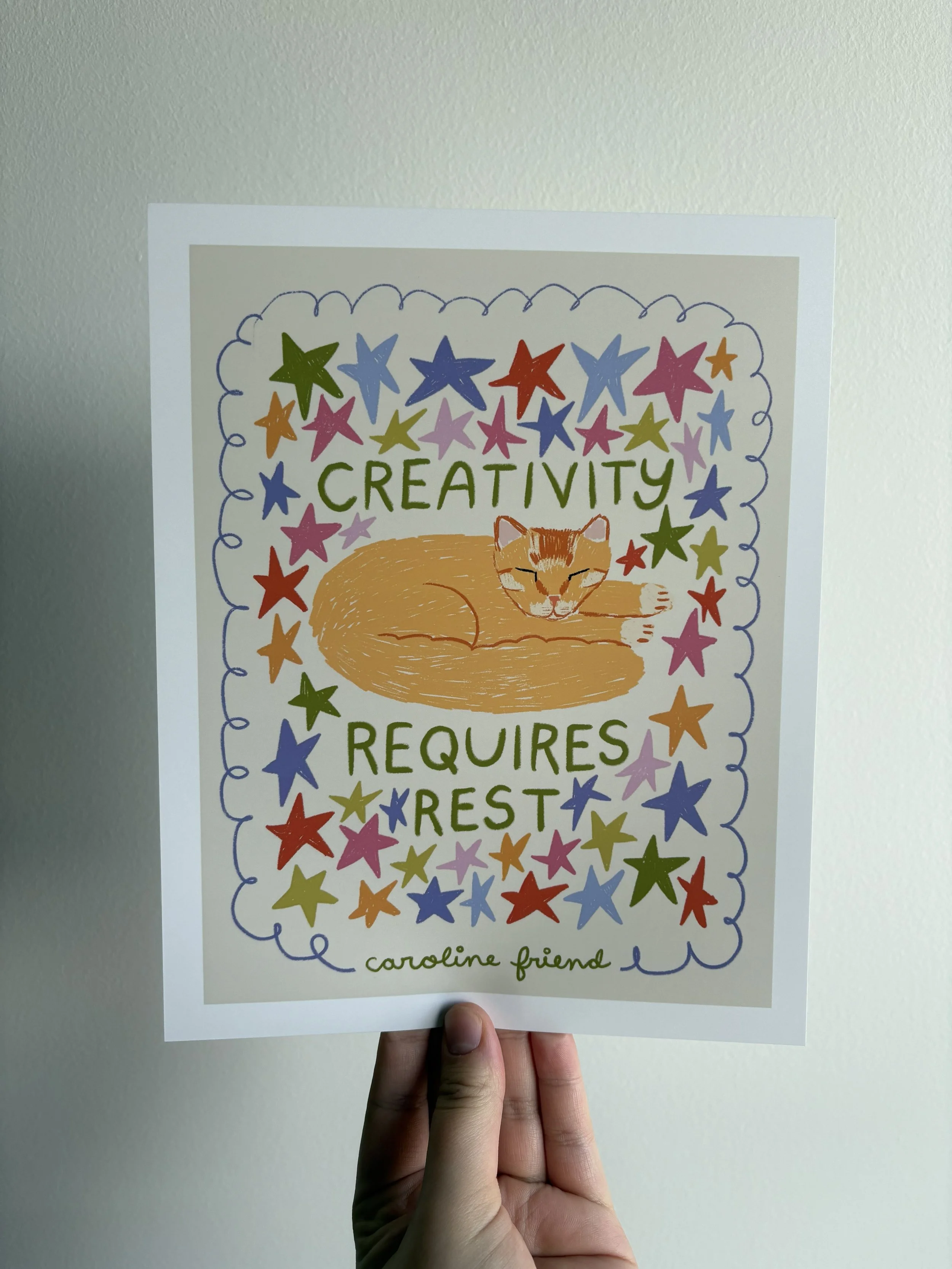 Creativity Requires Rest Print