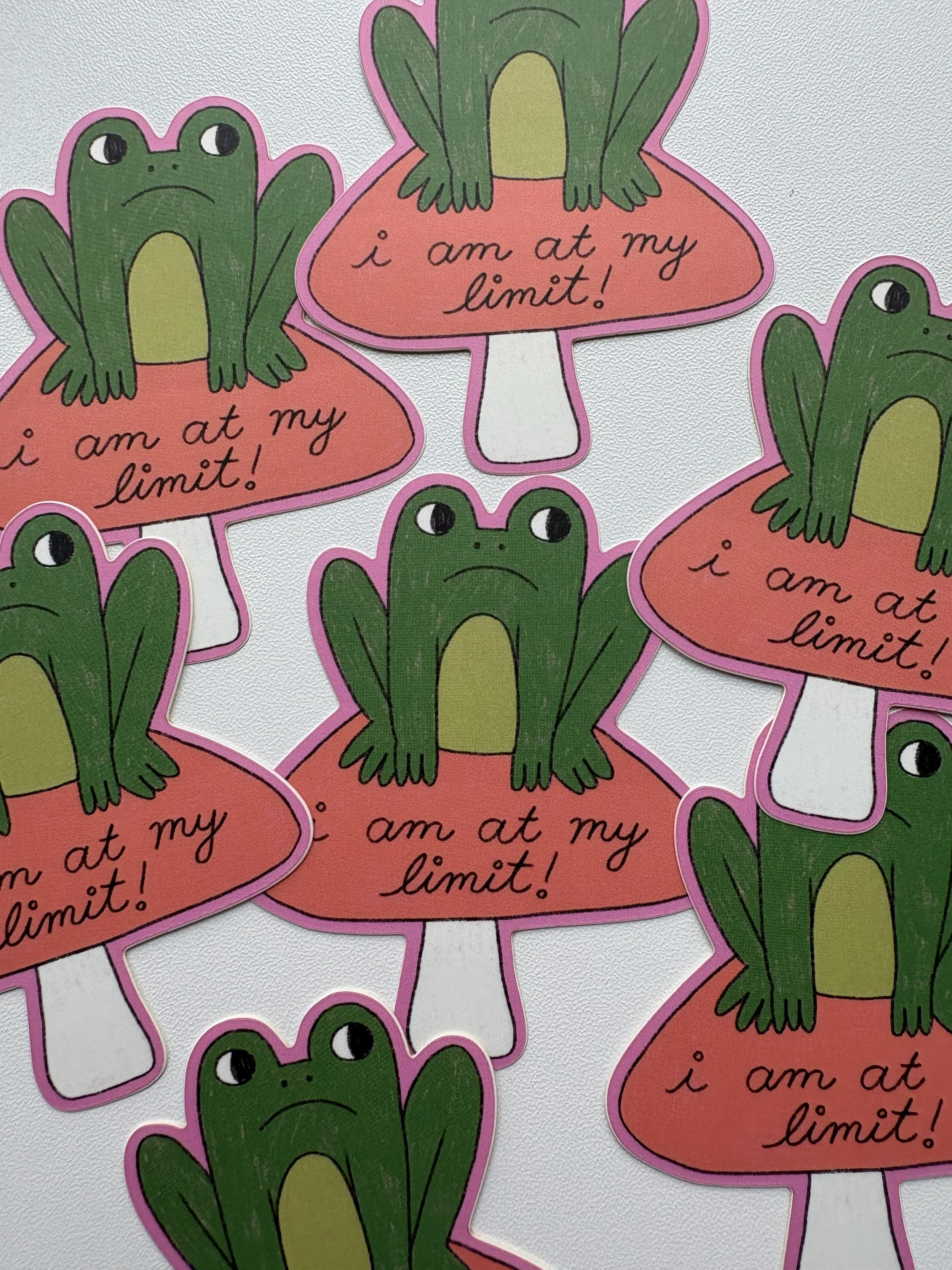 I Am at My Limit Frog Sticker - April '26 Mail