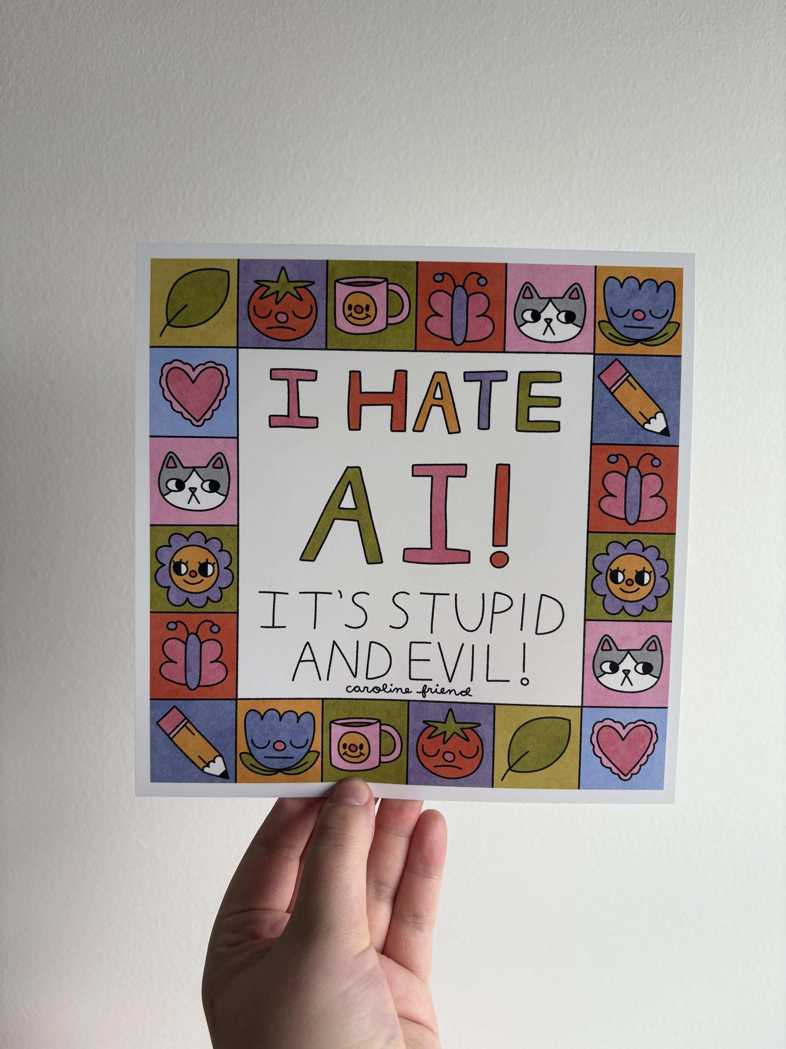 I Hate AI Print