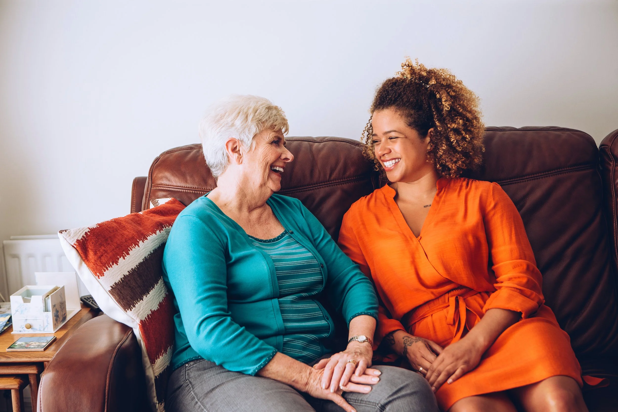 caregiver and senior interaction