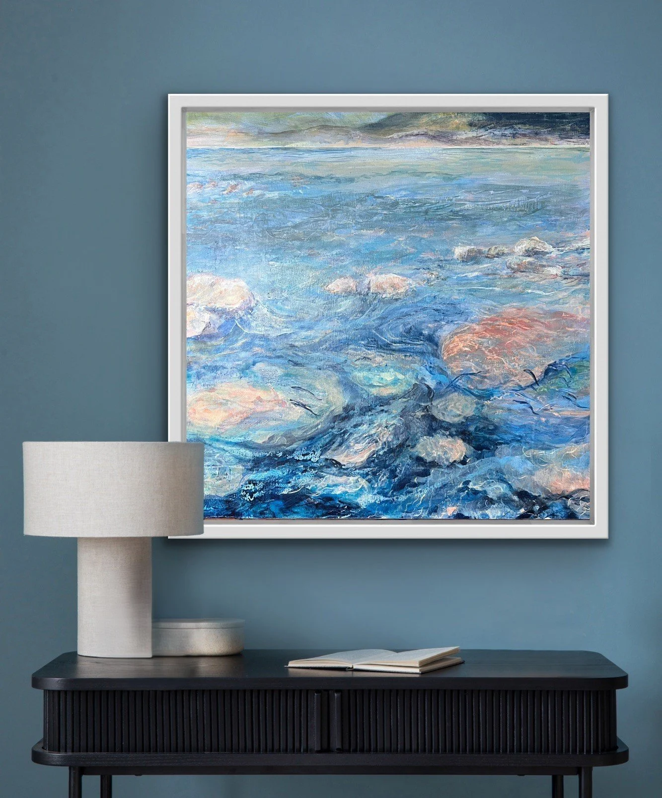 Smooth stones by Gill Drew insitu.jpg