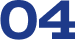 Number 04 in blue on a white background