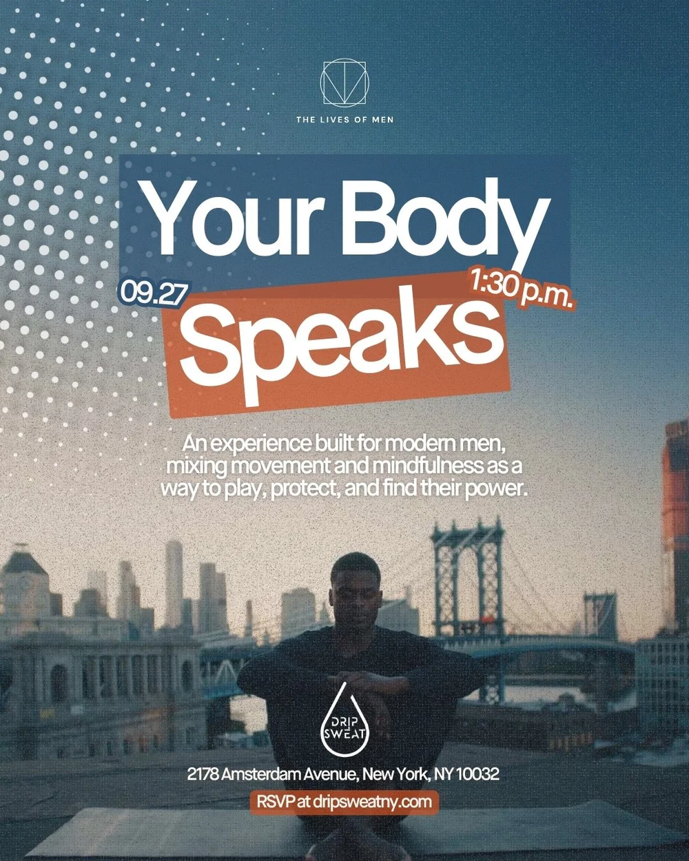 Your Body Speaks session at Drip Sweat Studio, September 2025