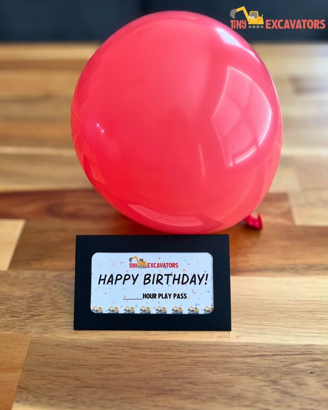 🎉 New Gift Card Designs Are Here! 🎁
You&rsquo;ve always been able to give the gift of play &mdash; but now, our Tiny Excavators gift cards come in special Happy Birthday and Happy Holidays designs!

Plus, we&rsquo;ve got you covered with a gift car